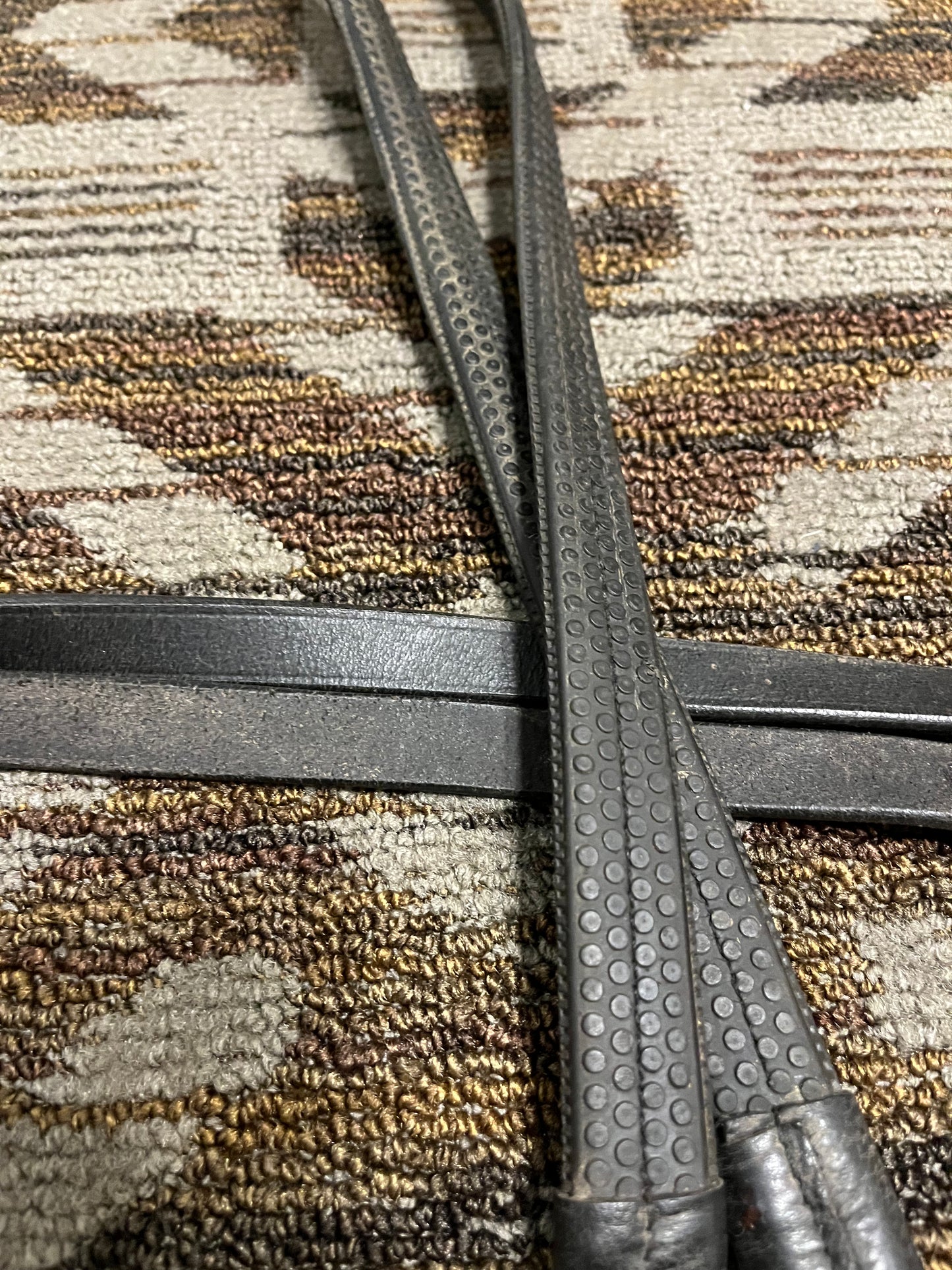 Black Rubber Reins