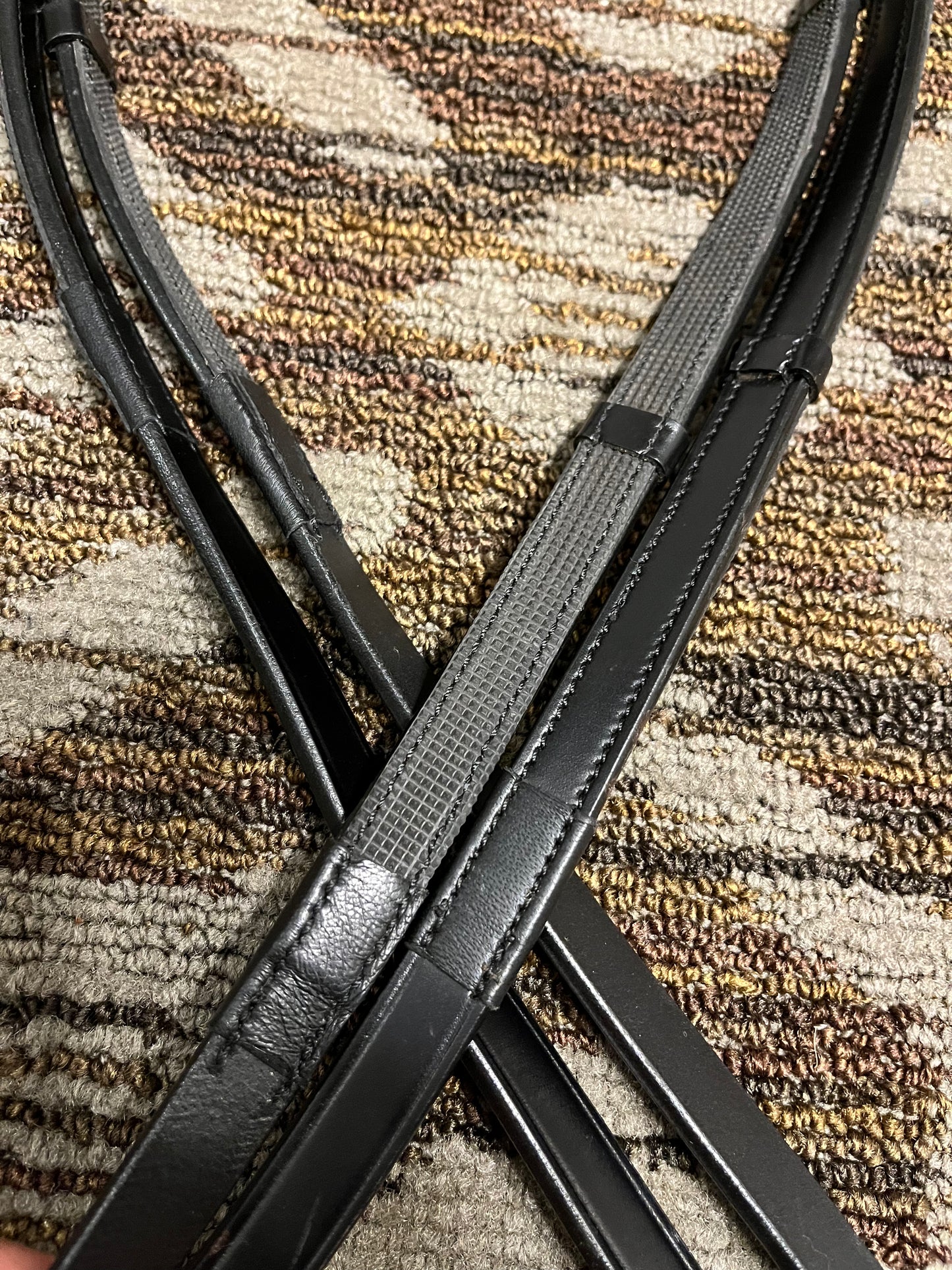 Halter Ego Grippy Leather Webbed Reins