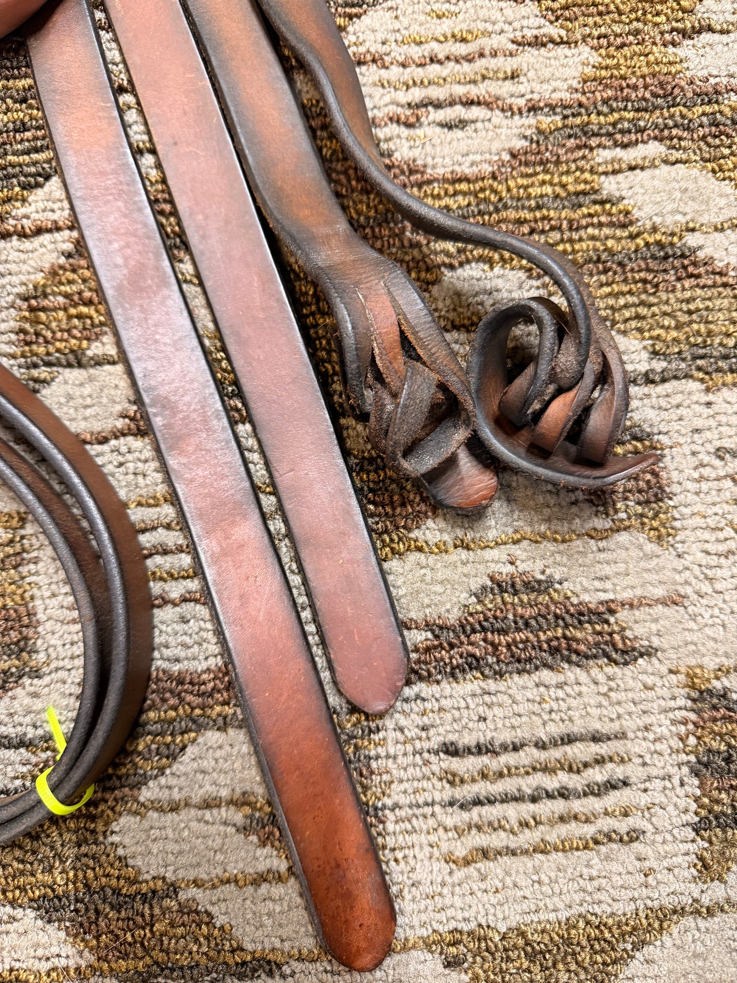 Wide Leather Split Reins