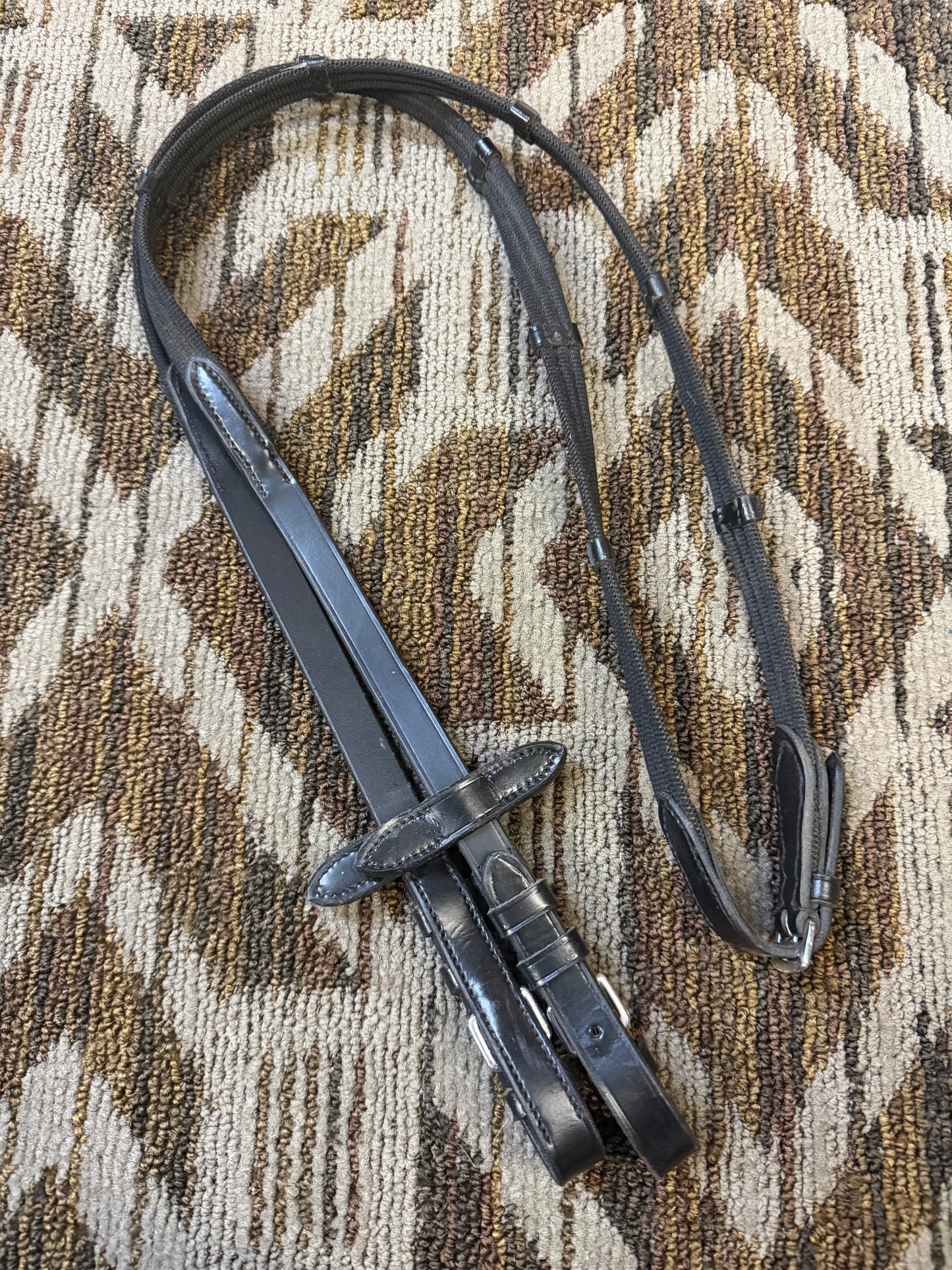 Mini Black Webbed Reins