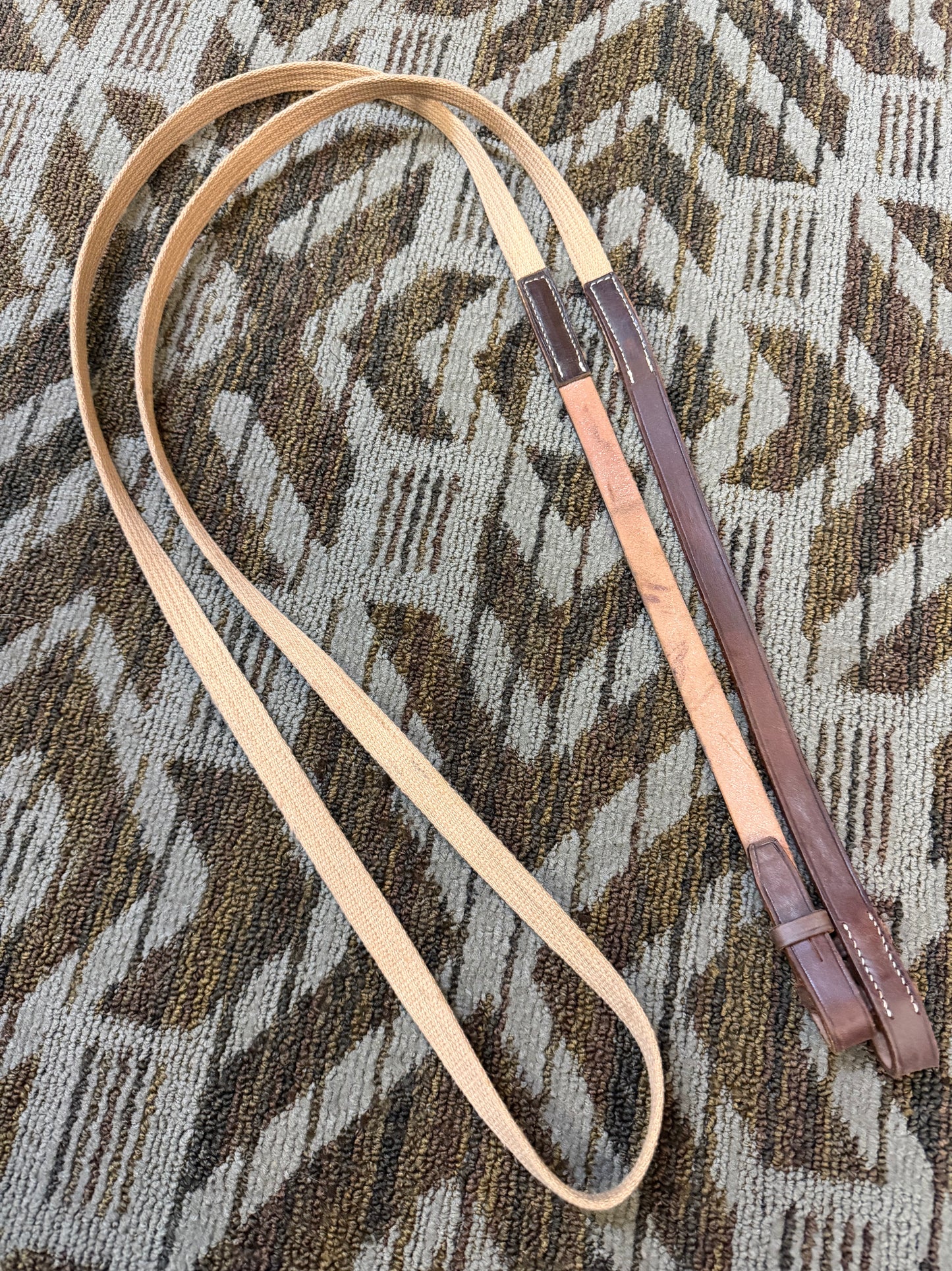 Tan Cotton Webbed Reins
