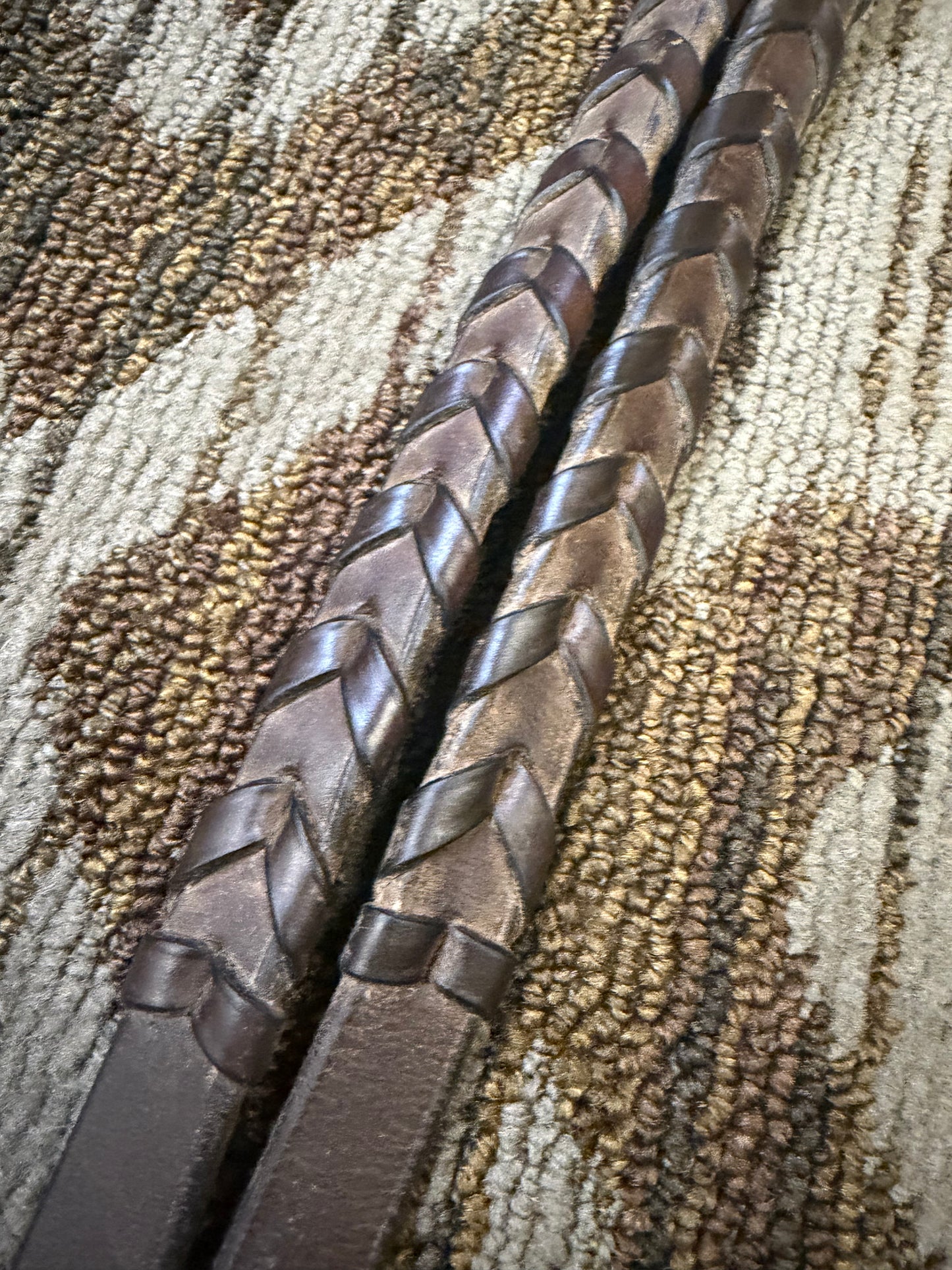 Wide Leather Laced Reins