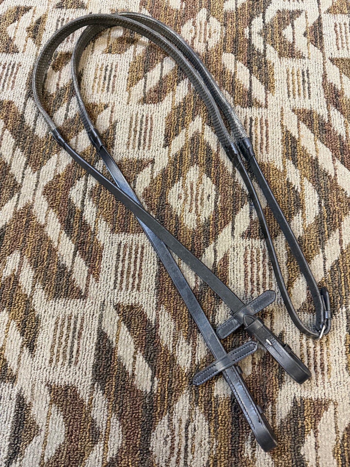 Black Rubber Reins