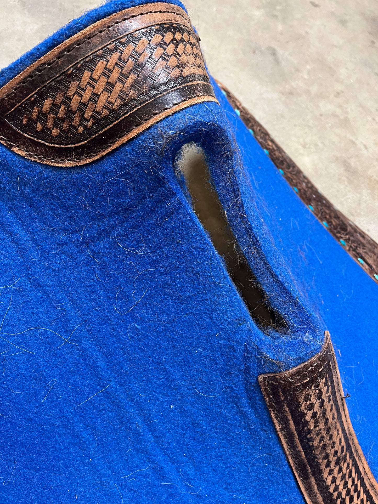Blue Felt Saddle Pad