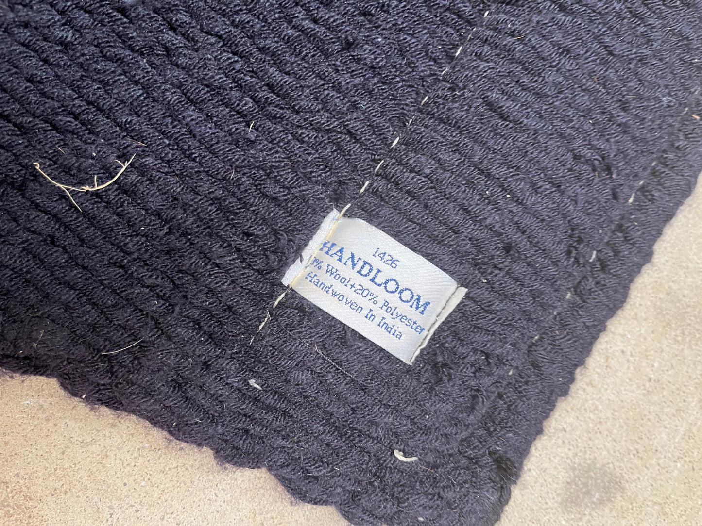 Black Saddle Blanket w/ Leather