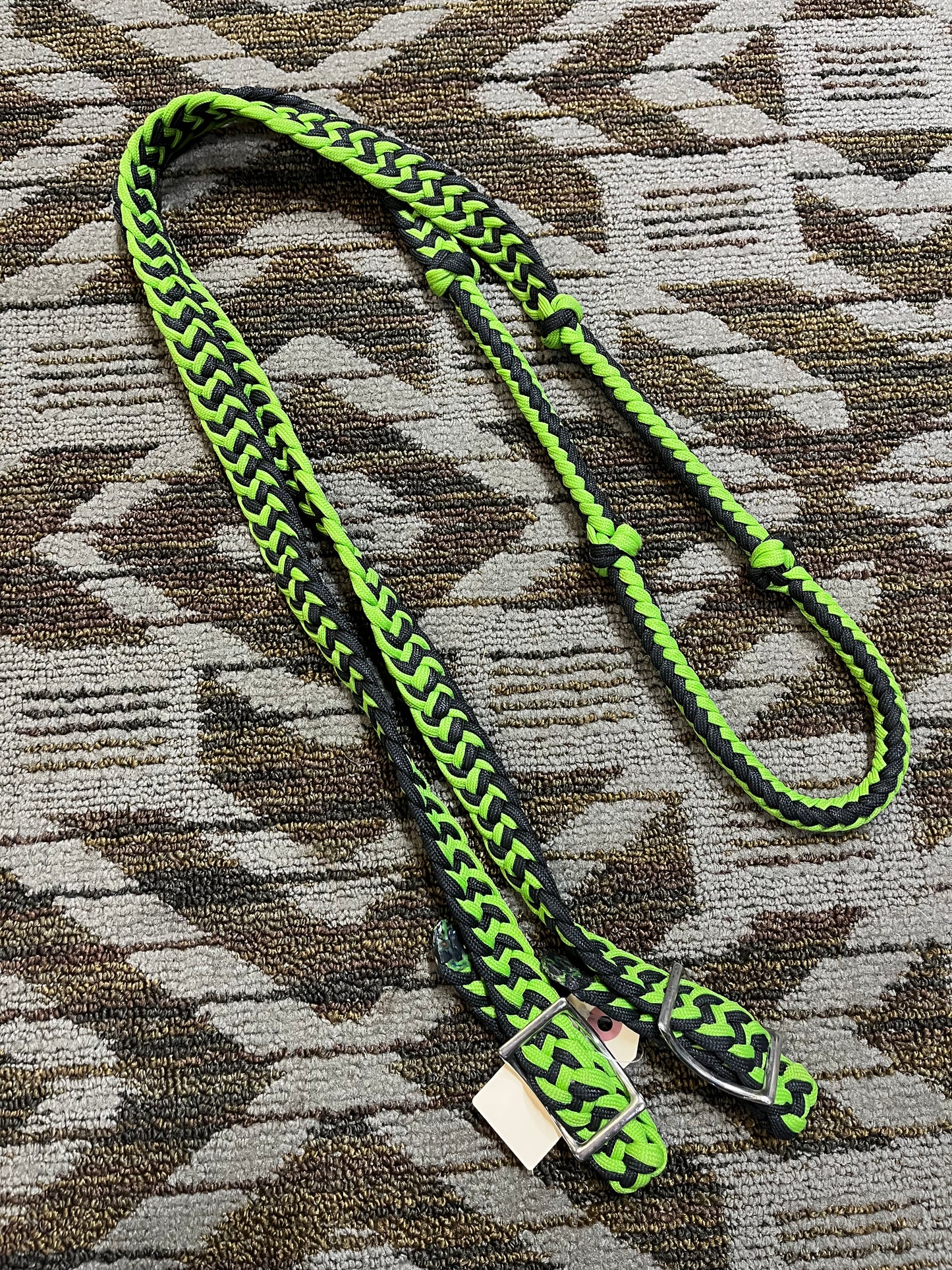 Green / Black Loop Reins