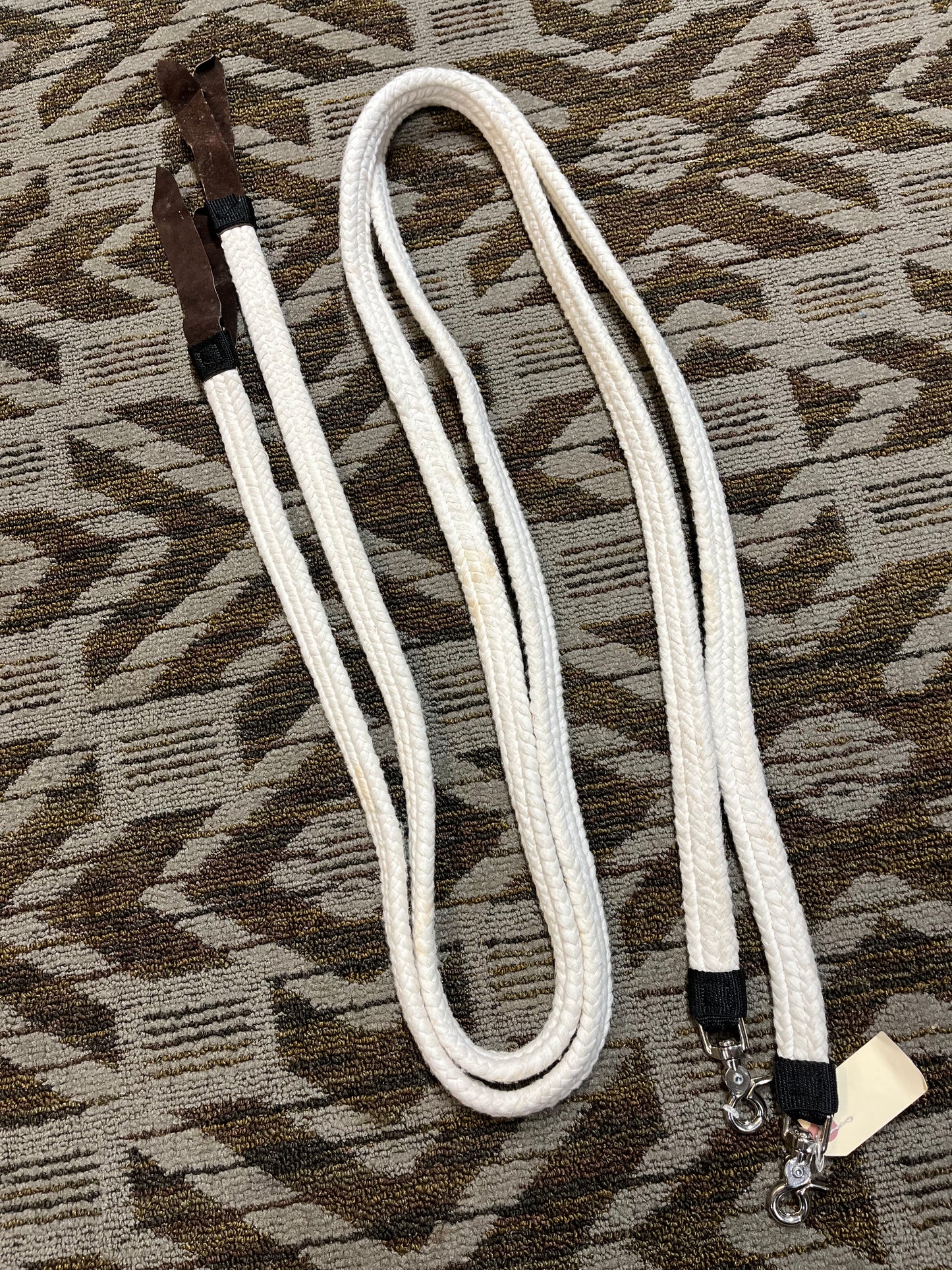 White Cotton Split Reins