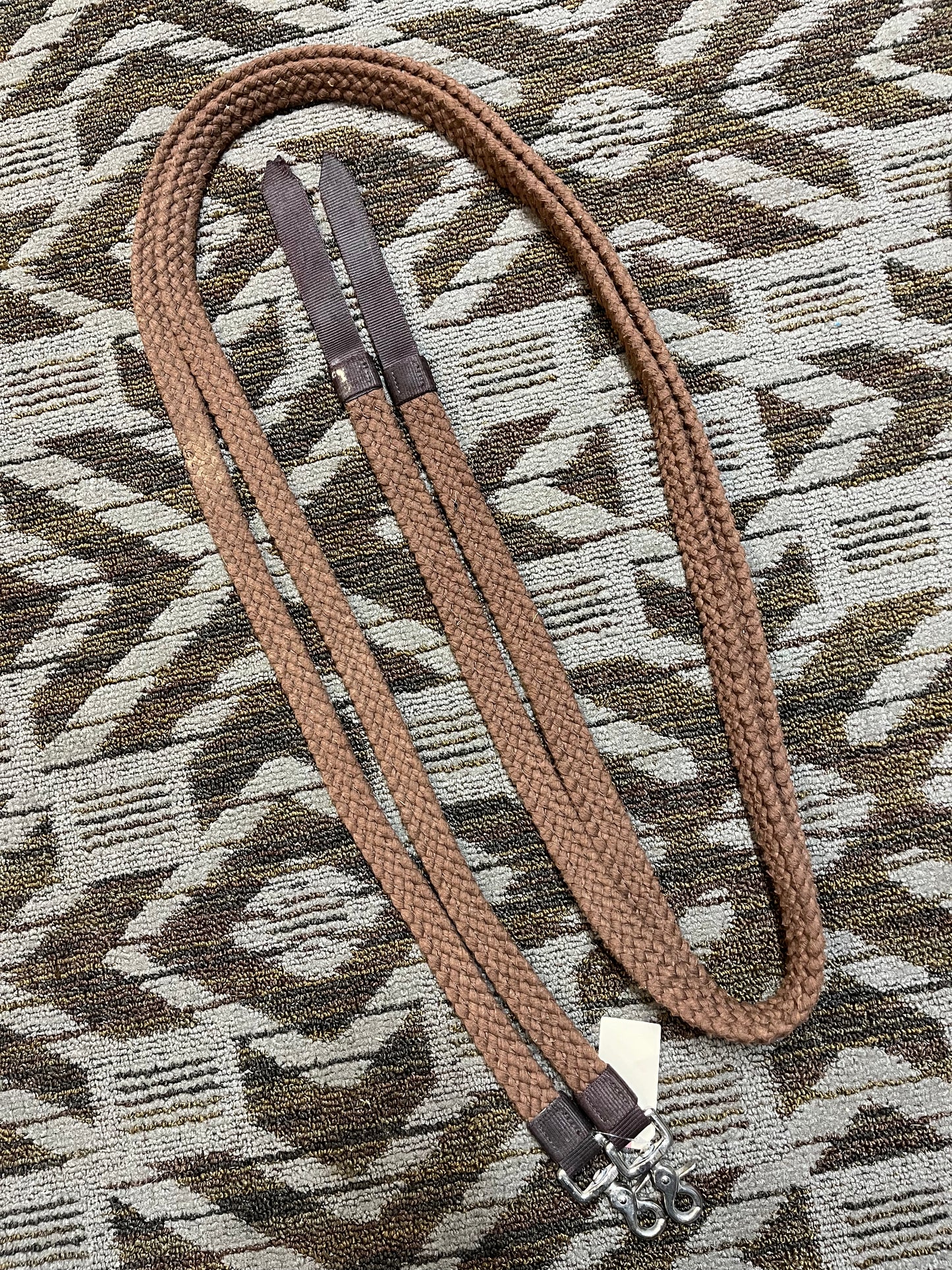Brown Cotton Split Reins