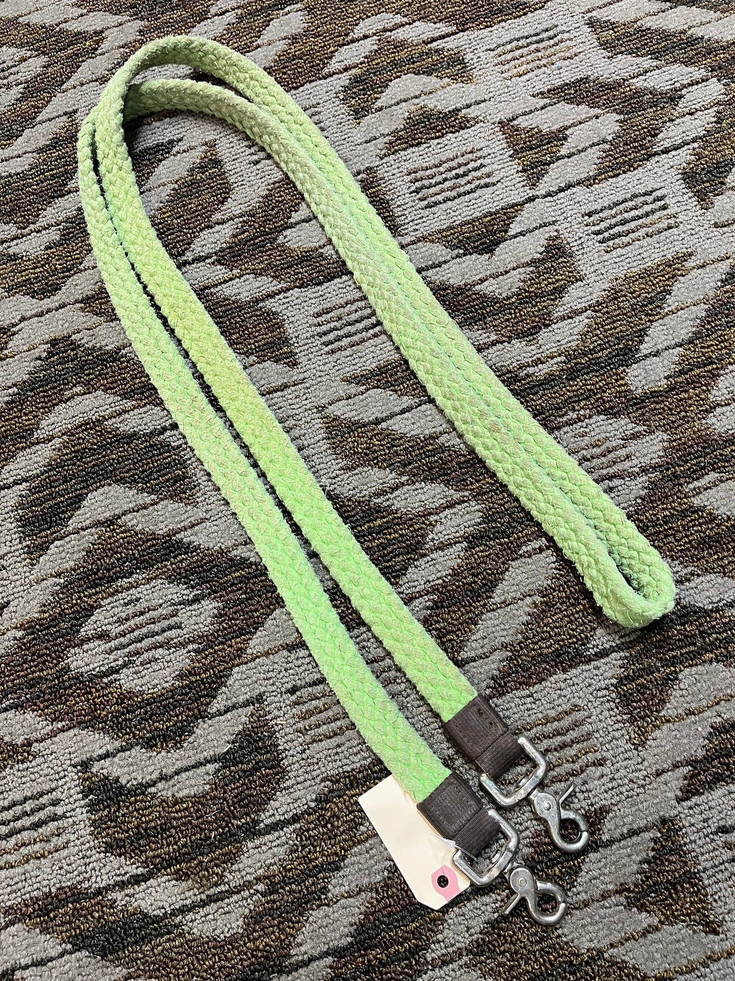 Green Cotton Loop Reins
