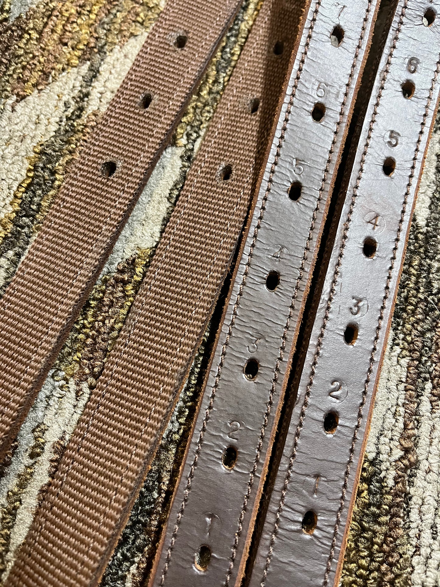 Brown Nylon Lined Leathers - 56”