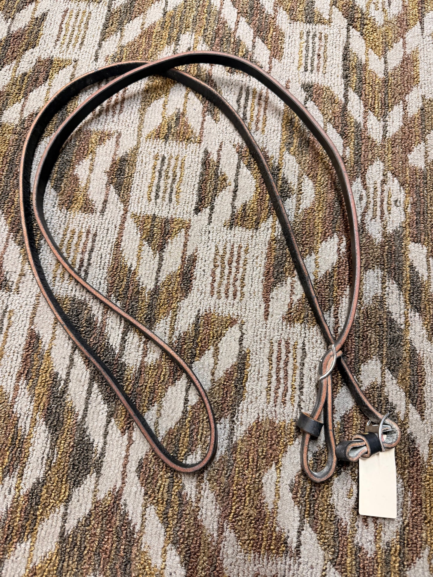 Black Leather Loop Reins