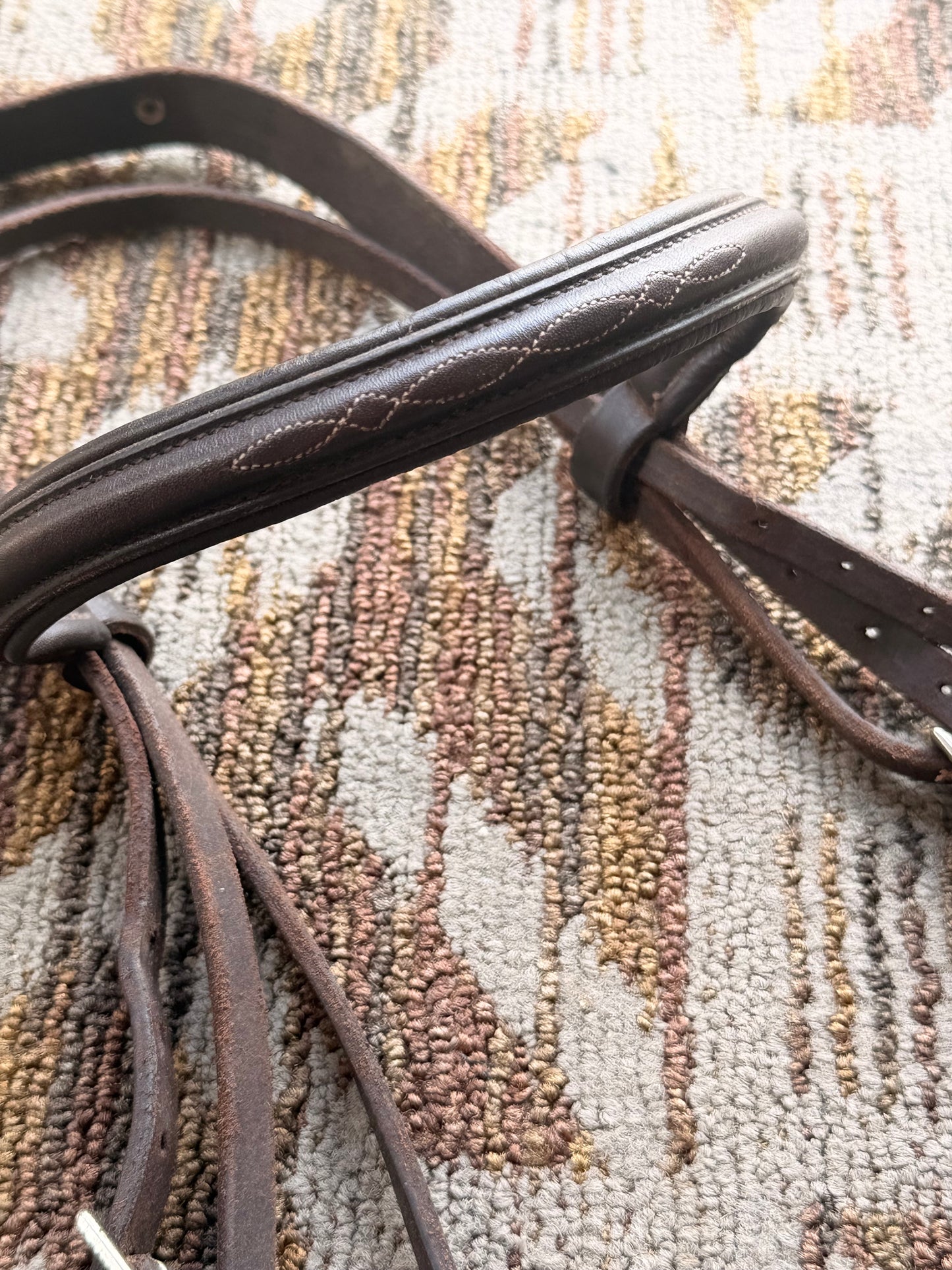 Stubben Brown Padded Fancy Stitched Bridle