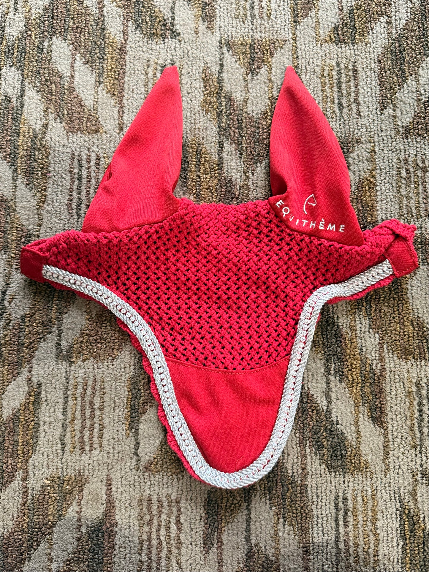 EquiTheme Red Bling Bonnet
