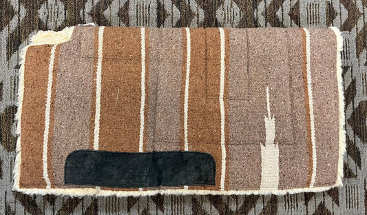 Brown Cutback Wither Build Up Saddle Pad