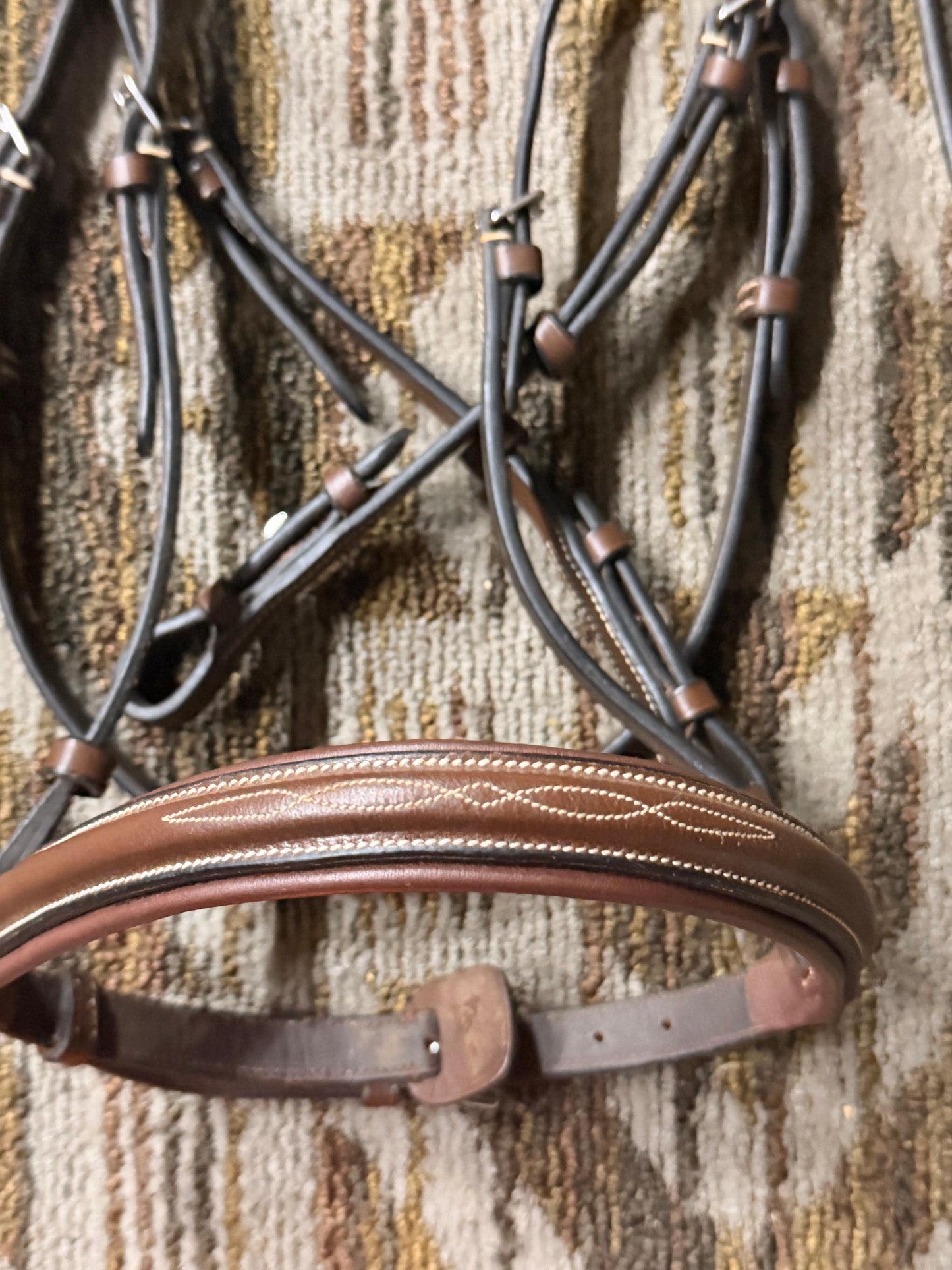 HDR Padded Anatomical Fancy Stitched Bridle w/ Matching Reins