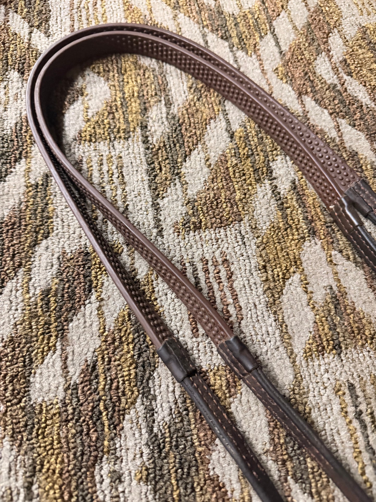 Brown Pebbel Grip Reins