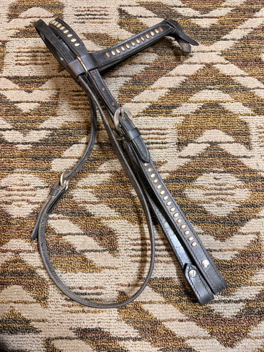 Black Studded Headstall w/ Futurity Knot