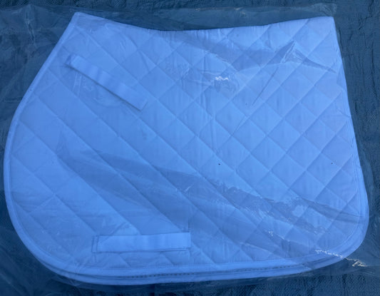 White Saddle Pad