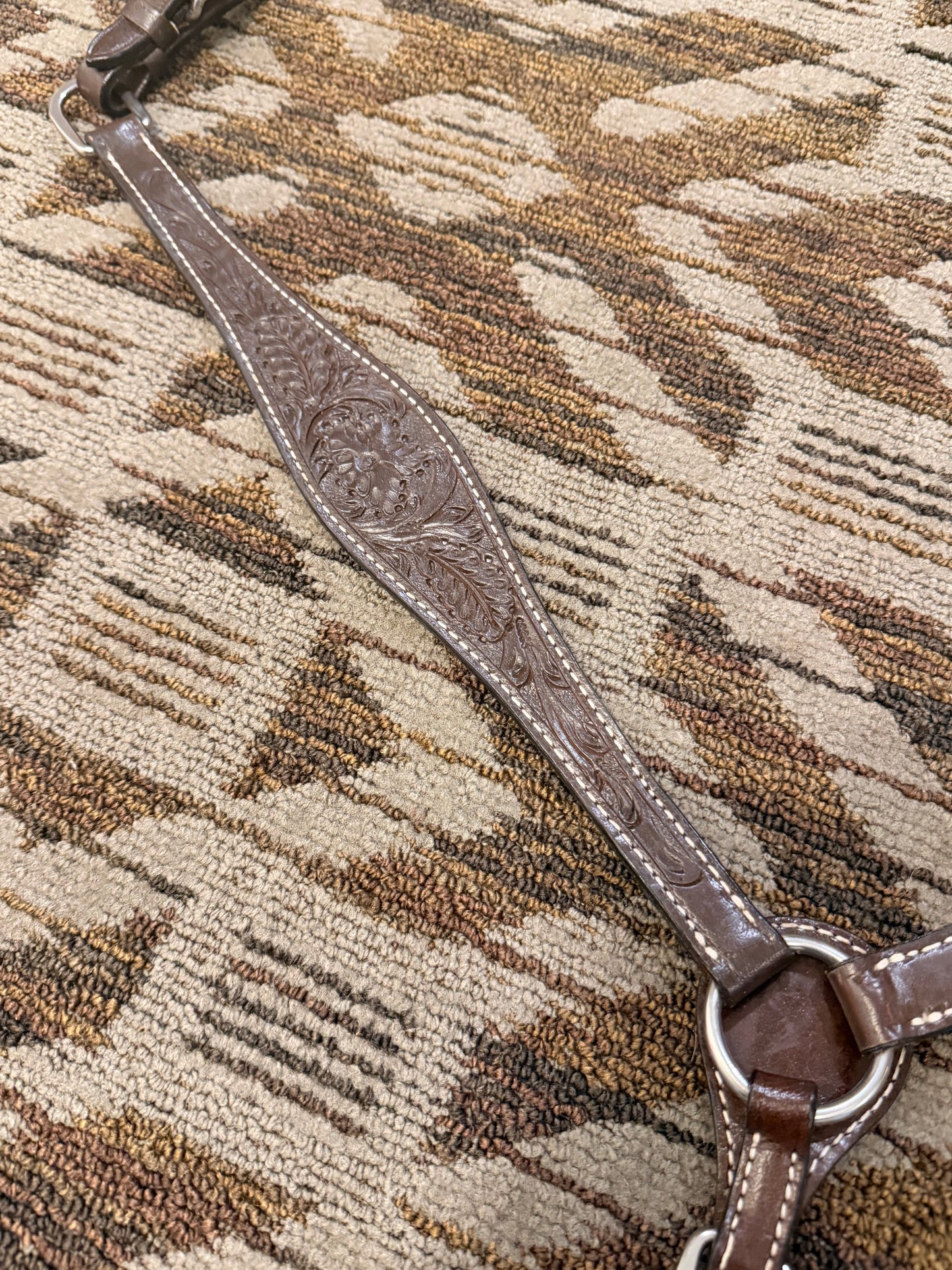 Brown Tooled Breastcollar