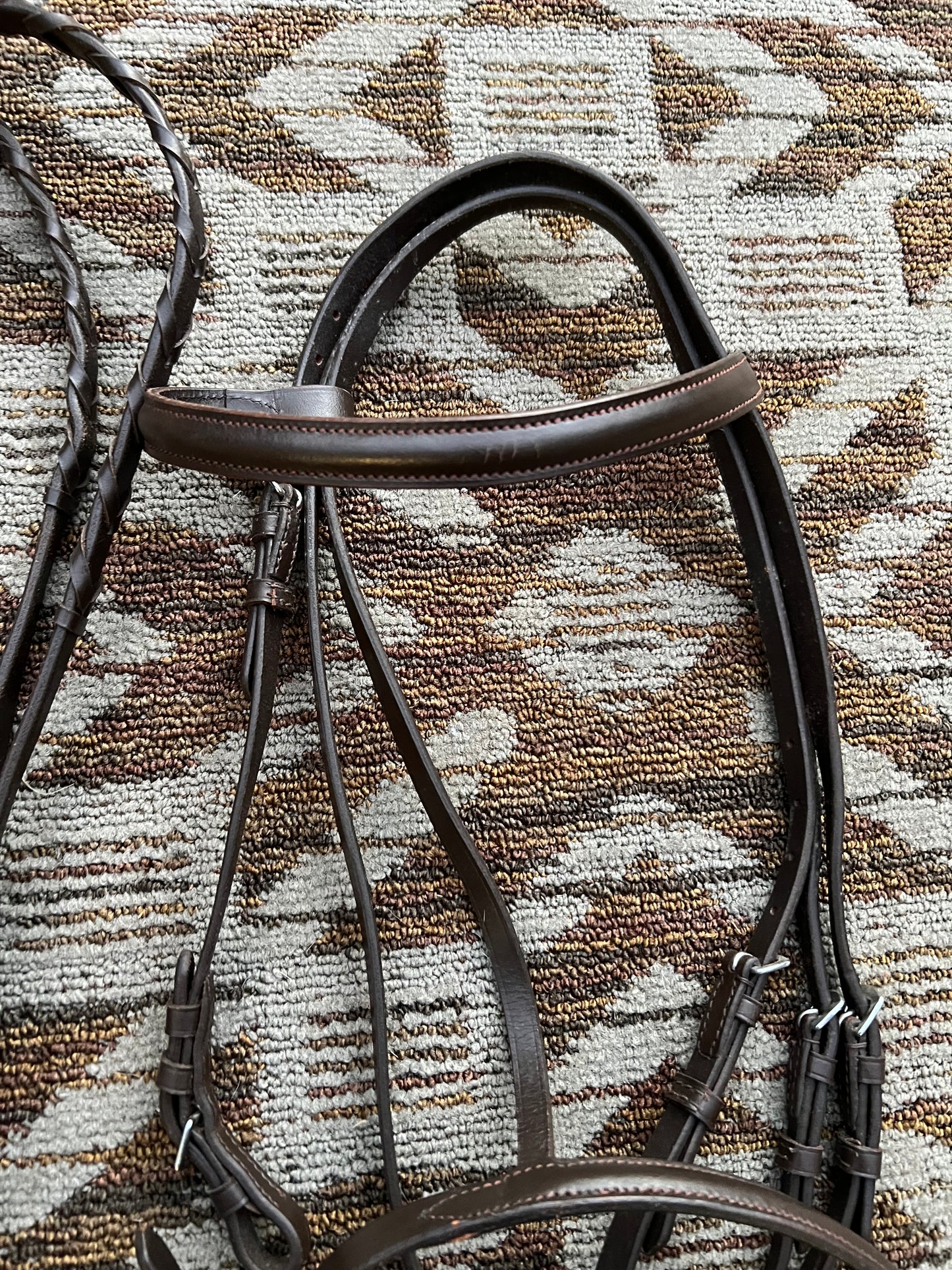 Dark Brown Bridle w/ Matching Reins