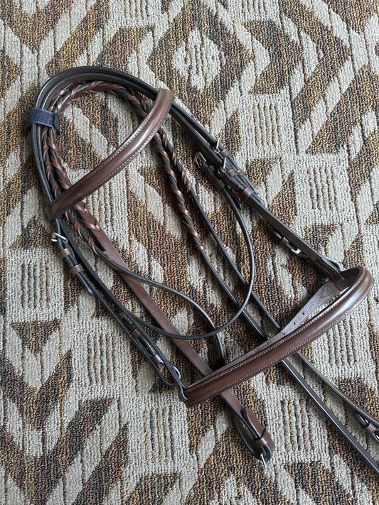 New Brown Bridle Set w/ Matching Reins