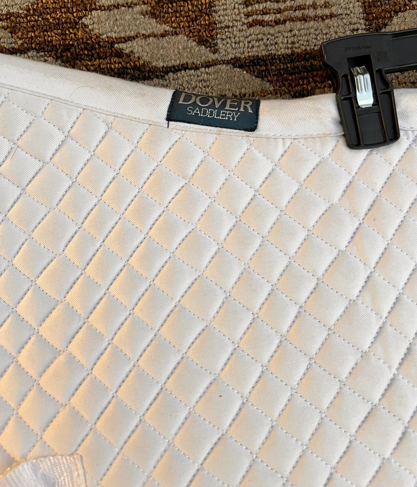 Dover White Quilted Dressage Pad