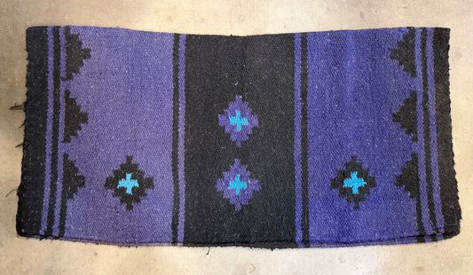 Purple and Teal Saddle Blanket
