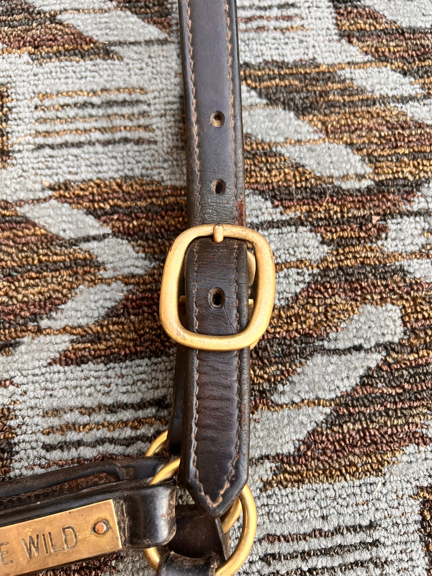 Leather Nameplate Halter