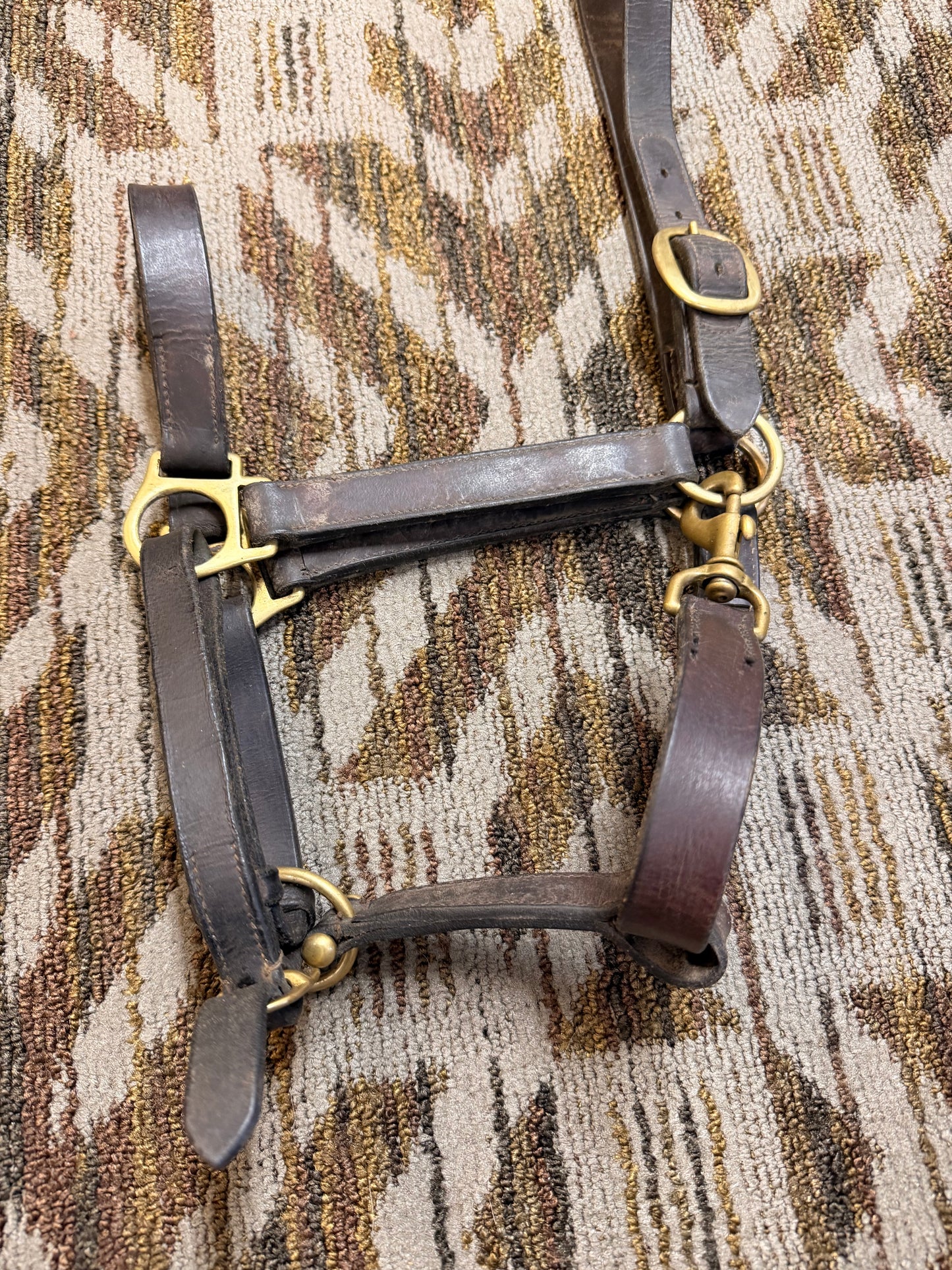 Oversized Leather Halter