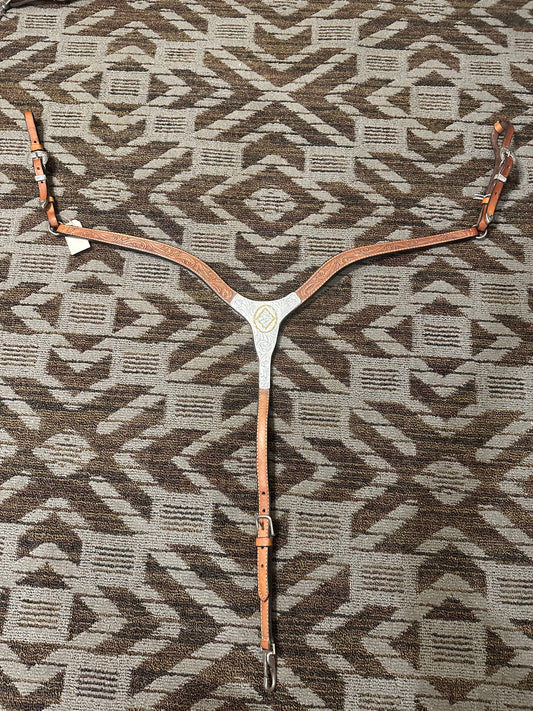 Circle Y Silver Breastcollar