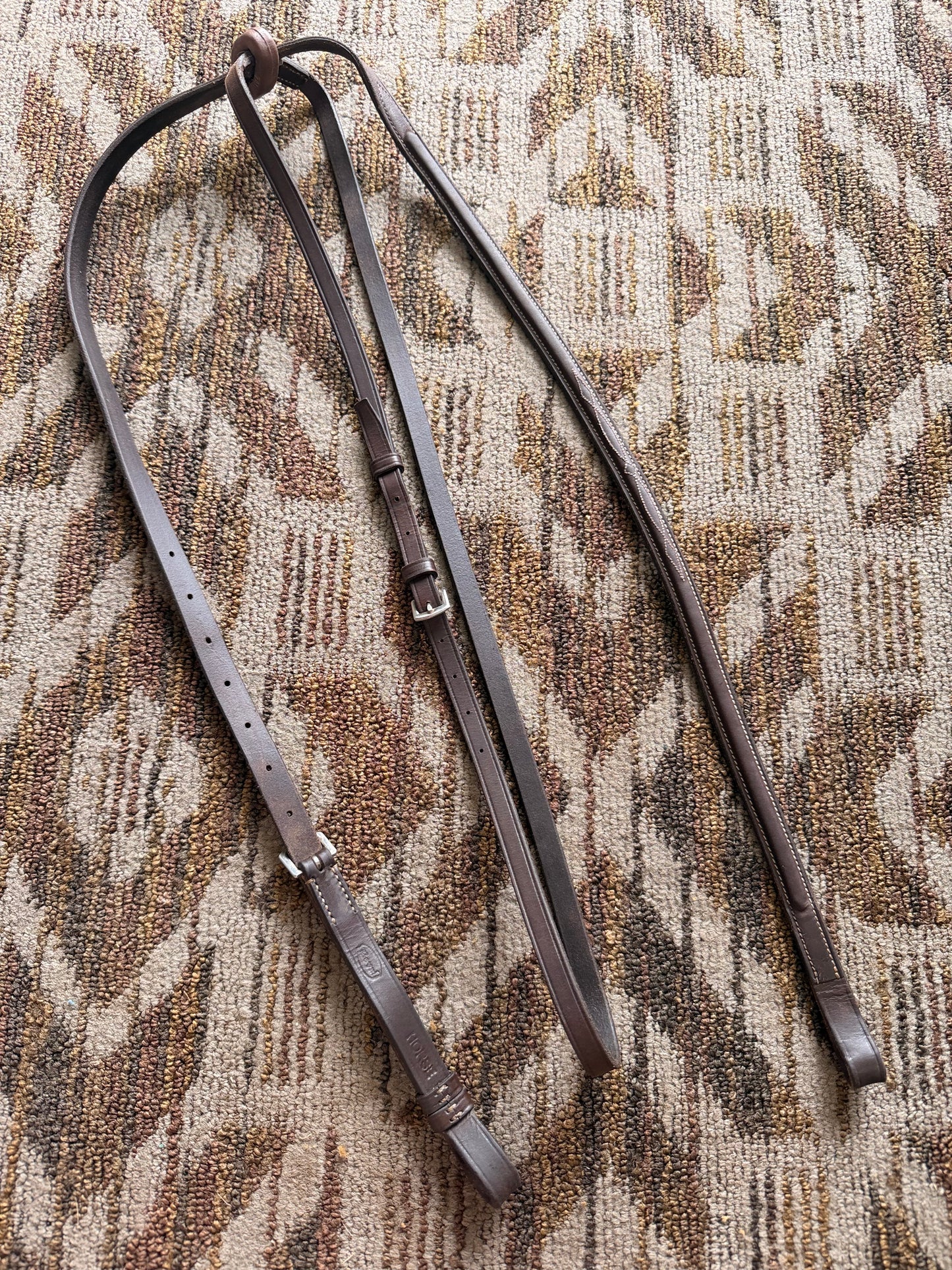 Beval Brown Fancy Stitched Running Martingale