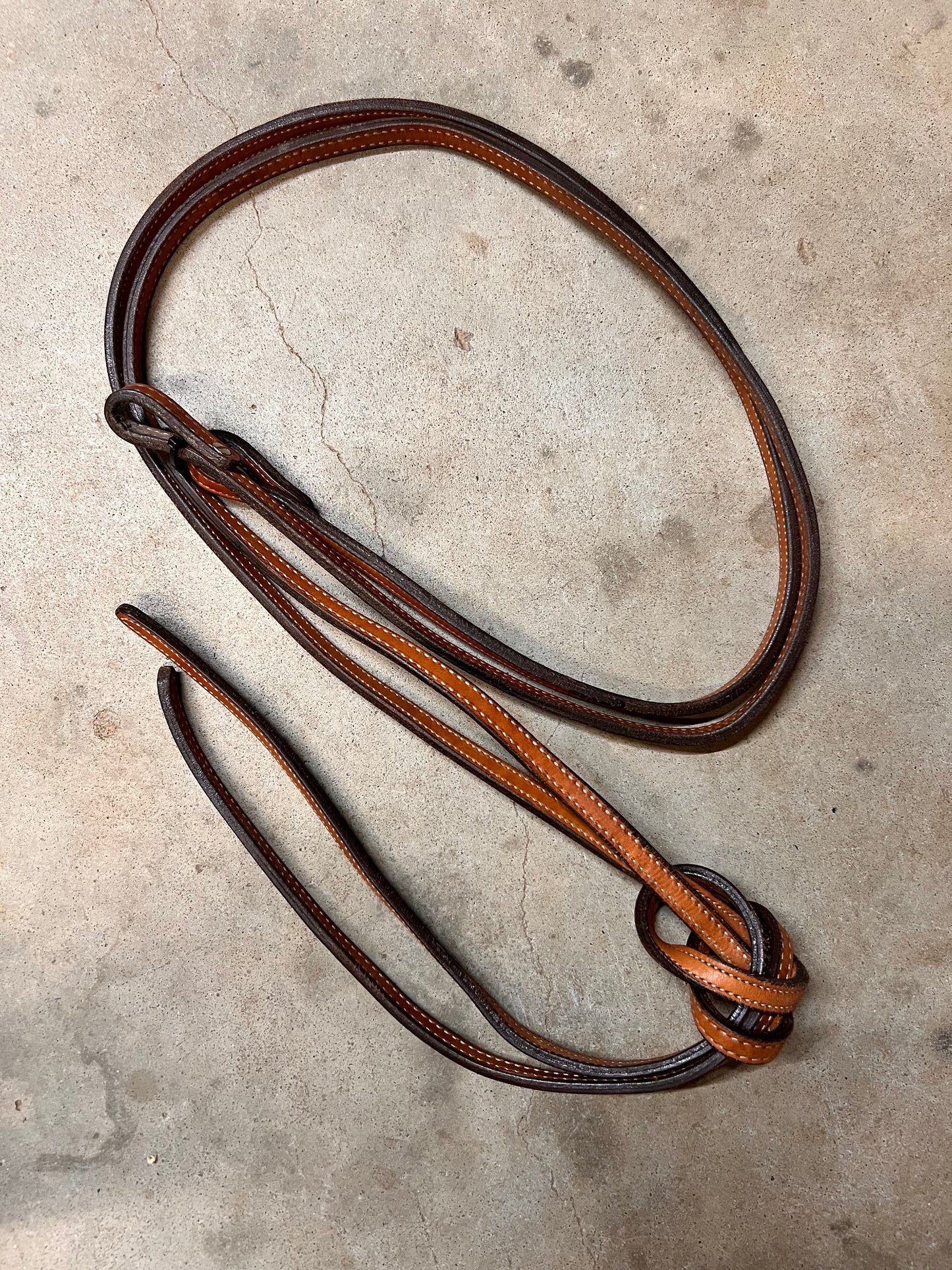 Light Oil Leather Split Reins