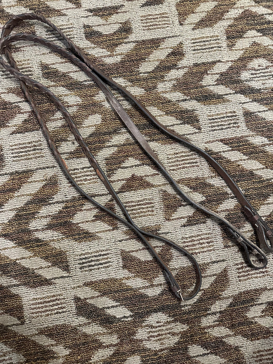 Dark Brown Laced Reins