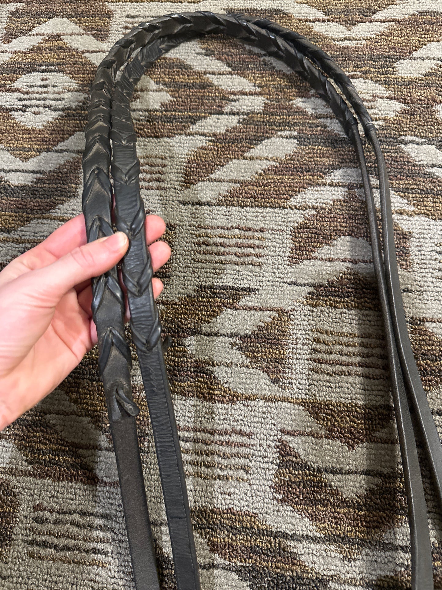 Dark Brown Laced Reins