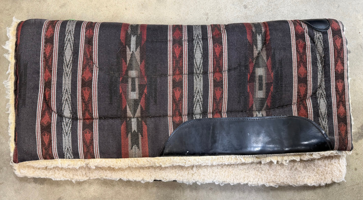 Black and Red Fleece Pad