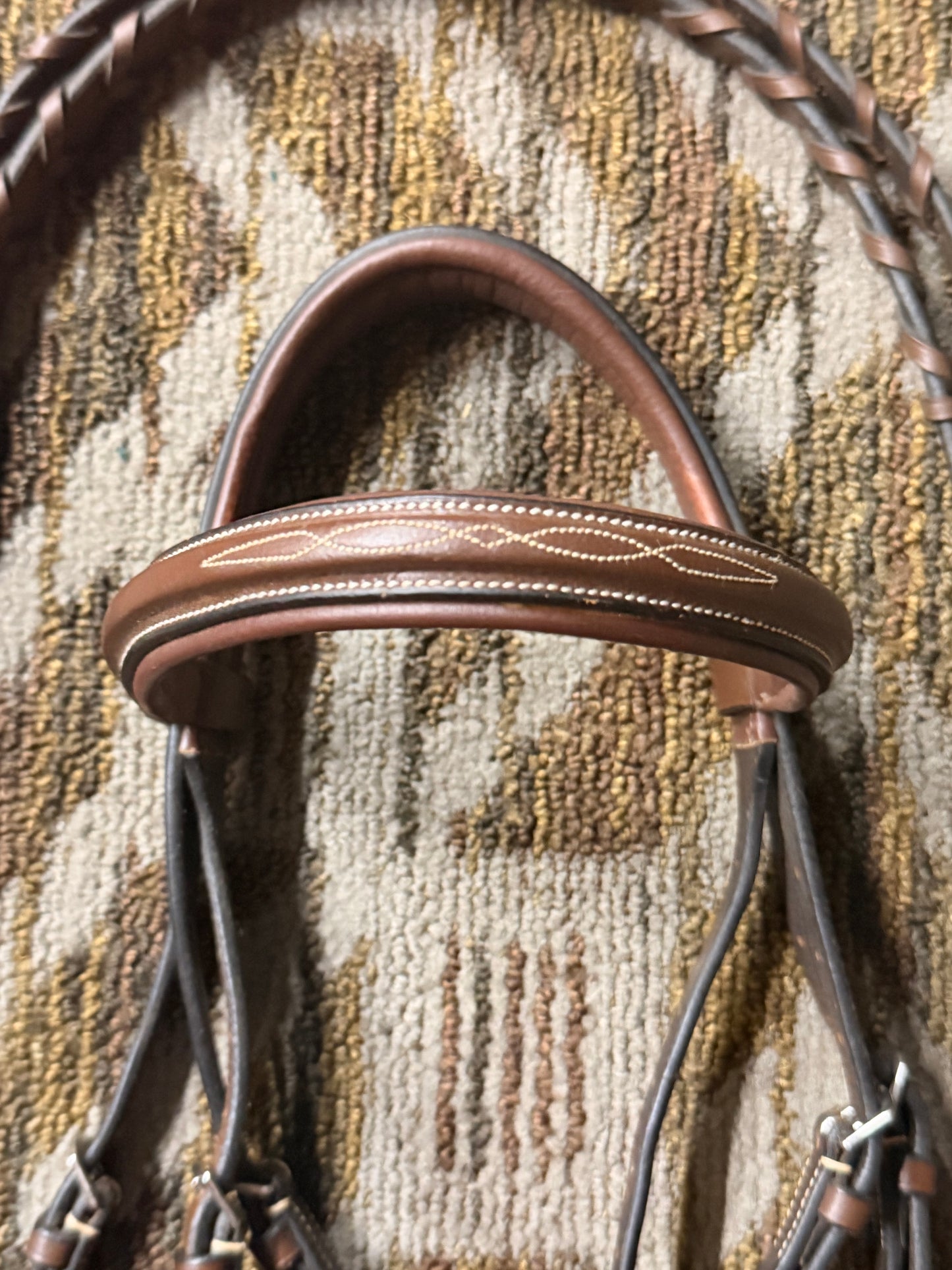 HDR Padded Anatomical Fancy Stitched Bridle w/ Matching Reins