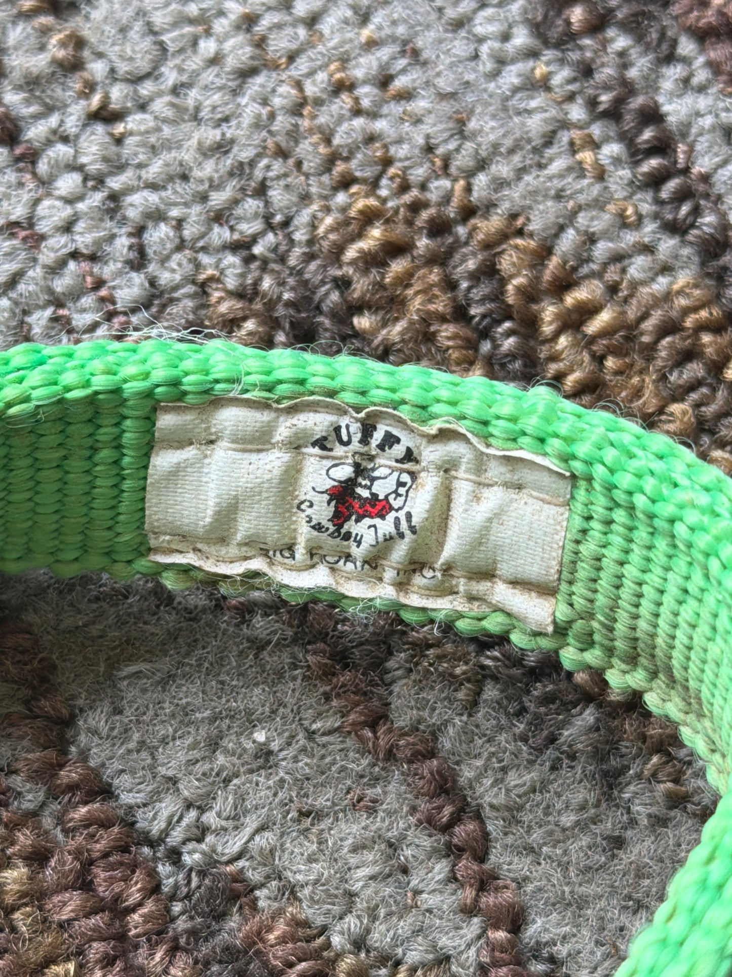 Tuffy Lime Green Nylon Headstall
