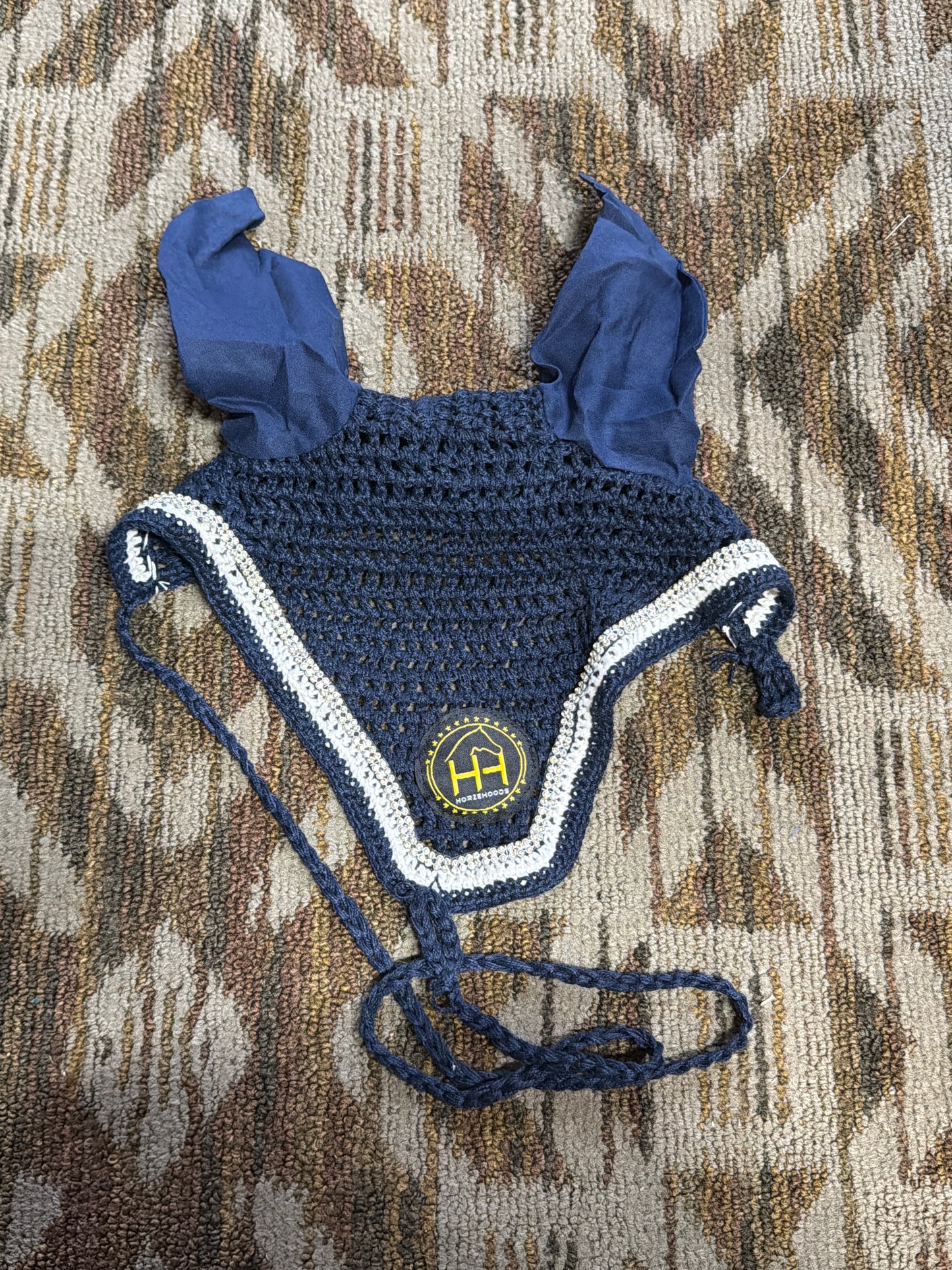 HorzeHoods Navy Blue Bling Bonnet