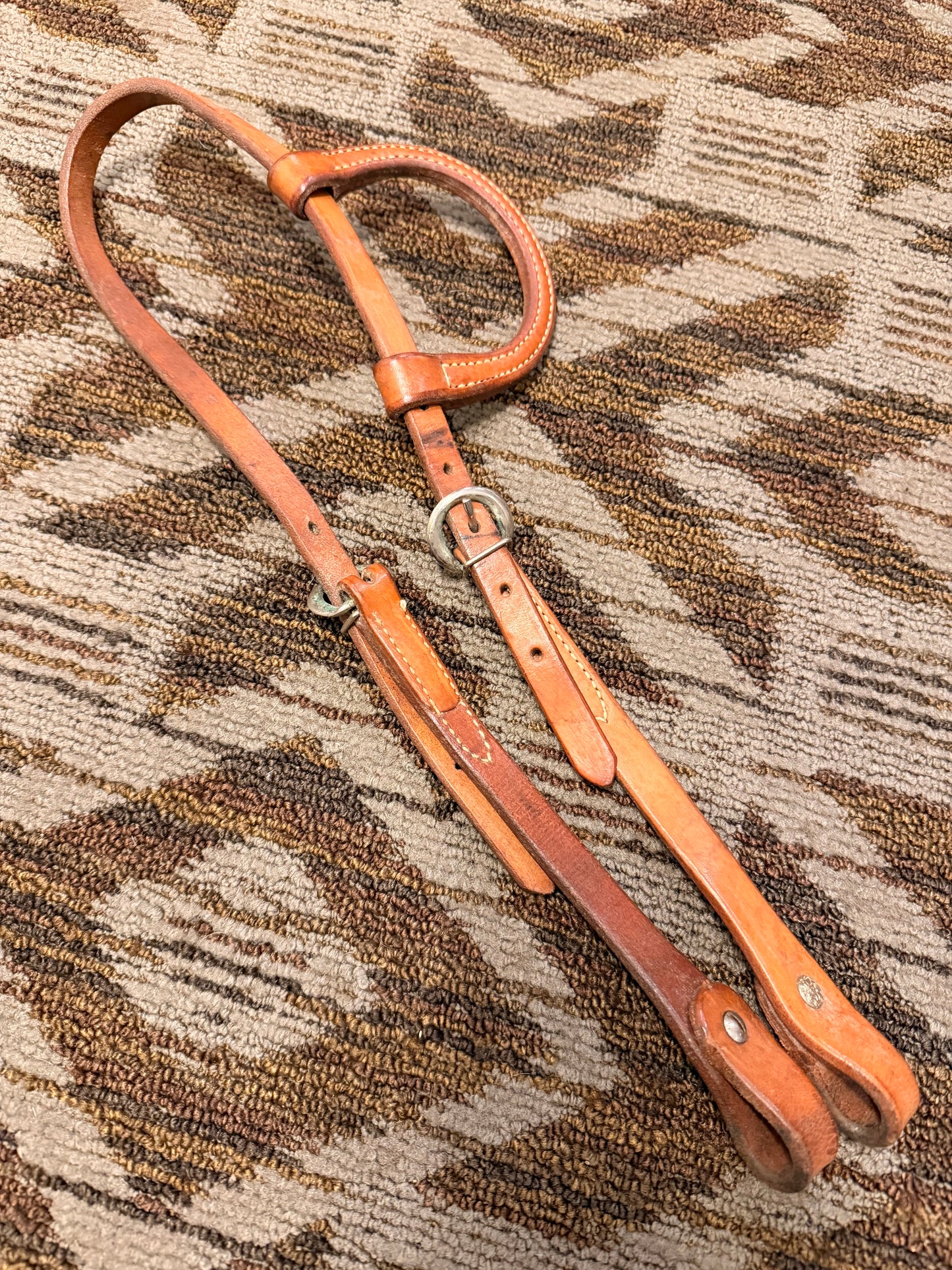 Tory One Ear Leather Headstall