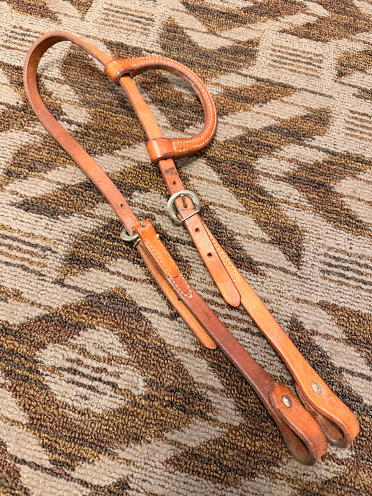 Tory One Ear Leather Headstall