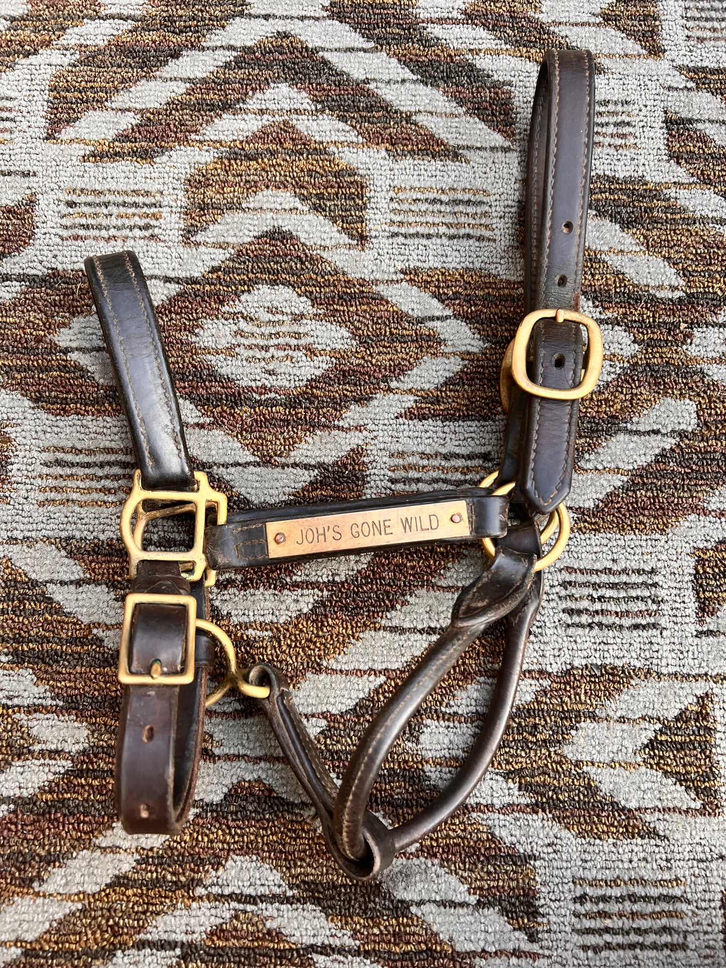 Leather Nameplate Halter