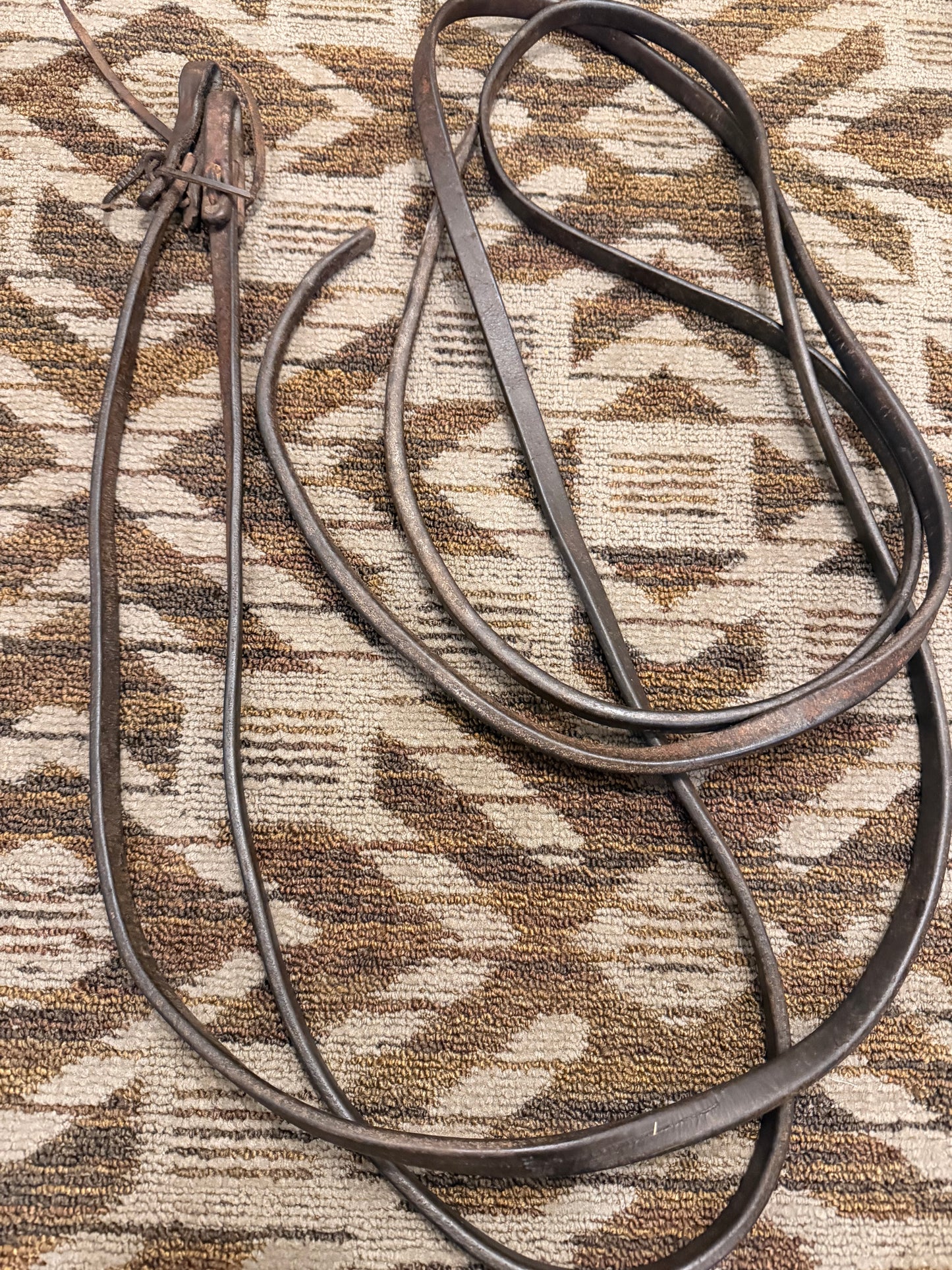 Dark Oil Heavy Weighted Reins