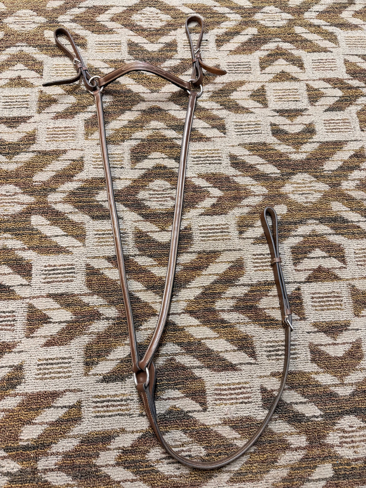 Brown Fancy Stitched Breastplate