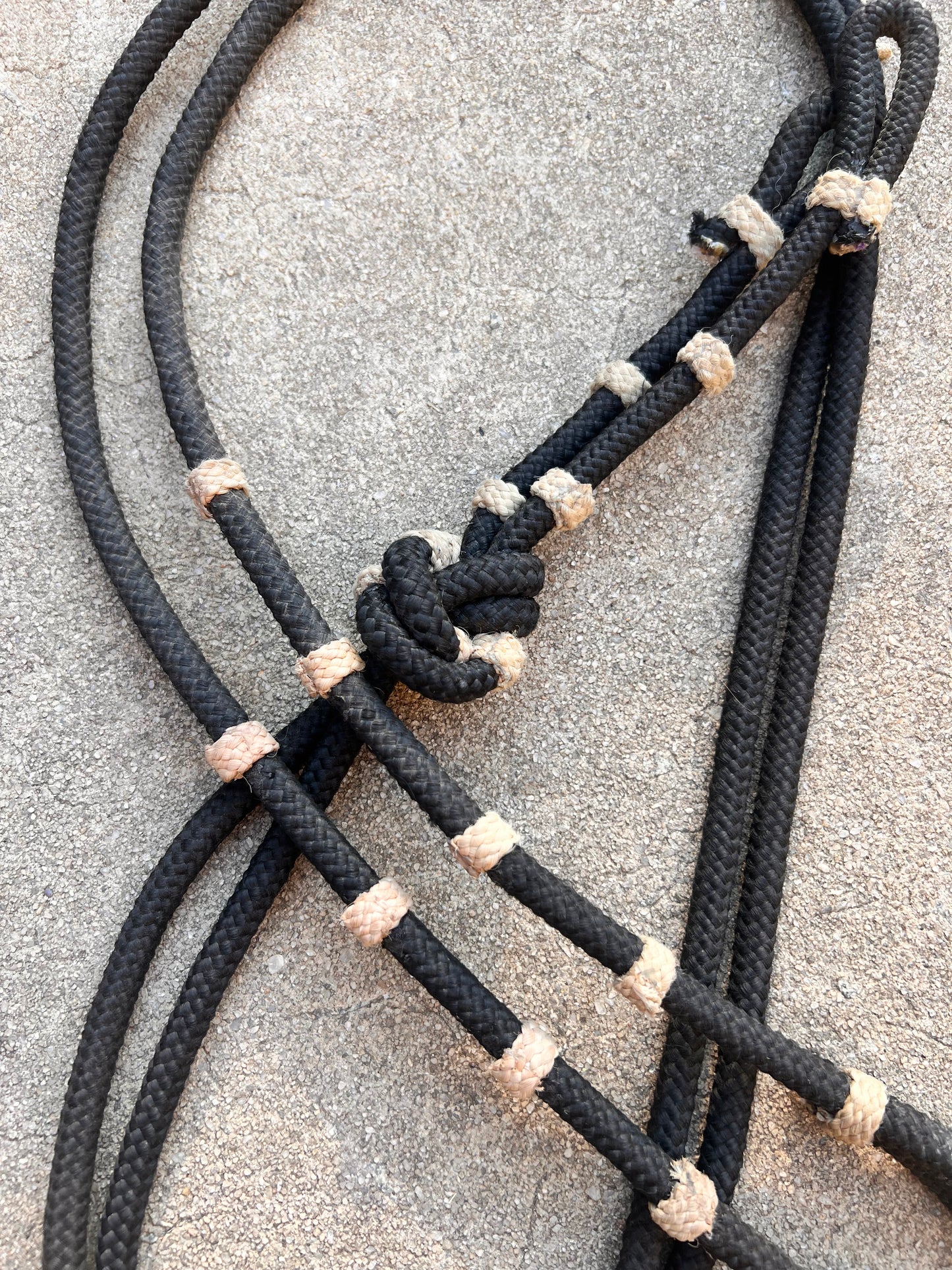 Black Split Reins