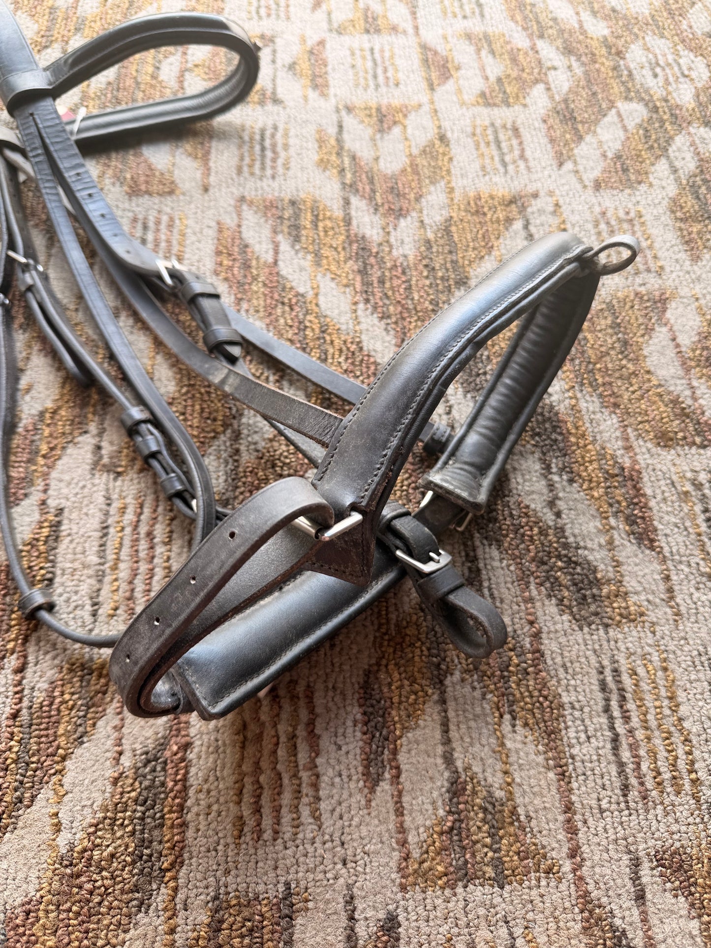 Black Blingy Dressage Bridle