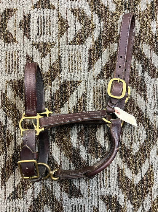 Triple Stitched Leather Halter