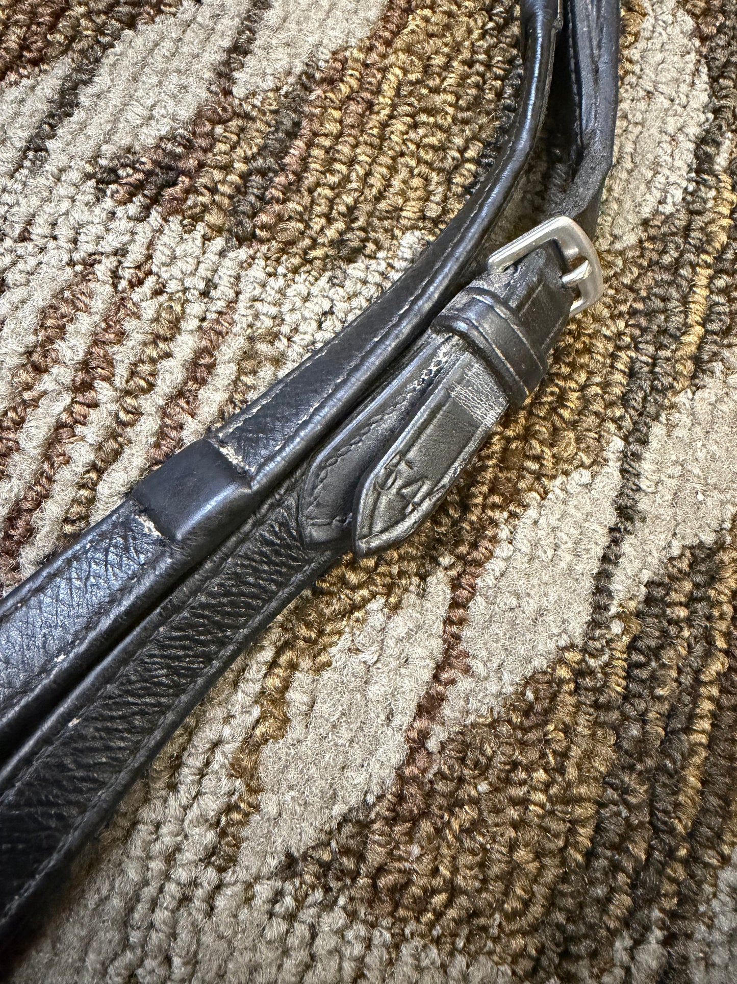 Lined Leather Reins w/ Hand Grips