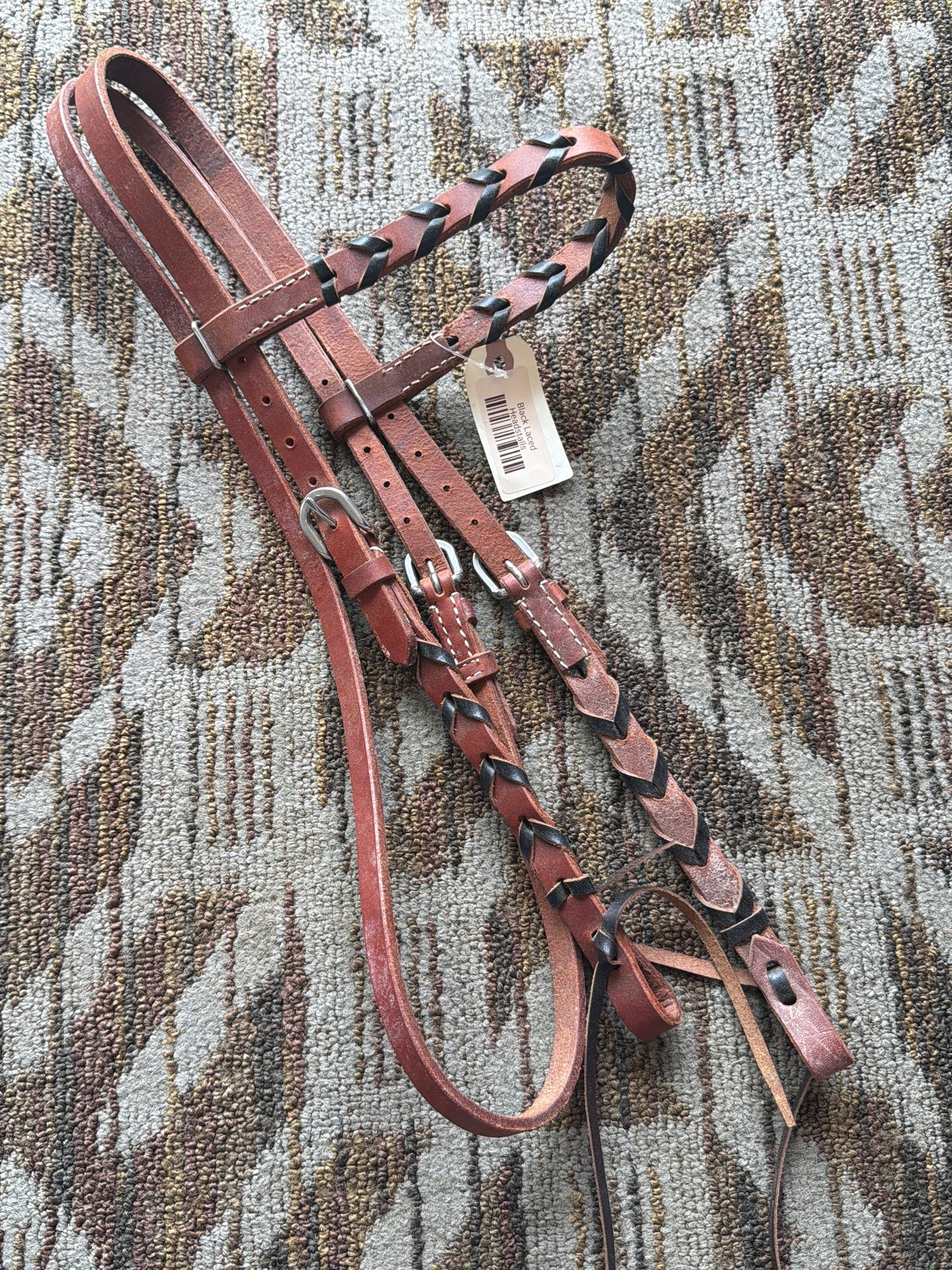 Black Soft Laced Headstall