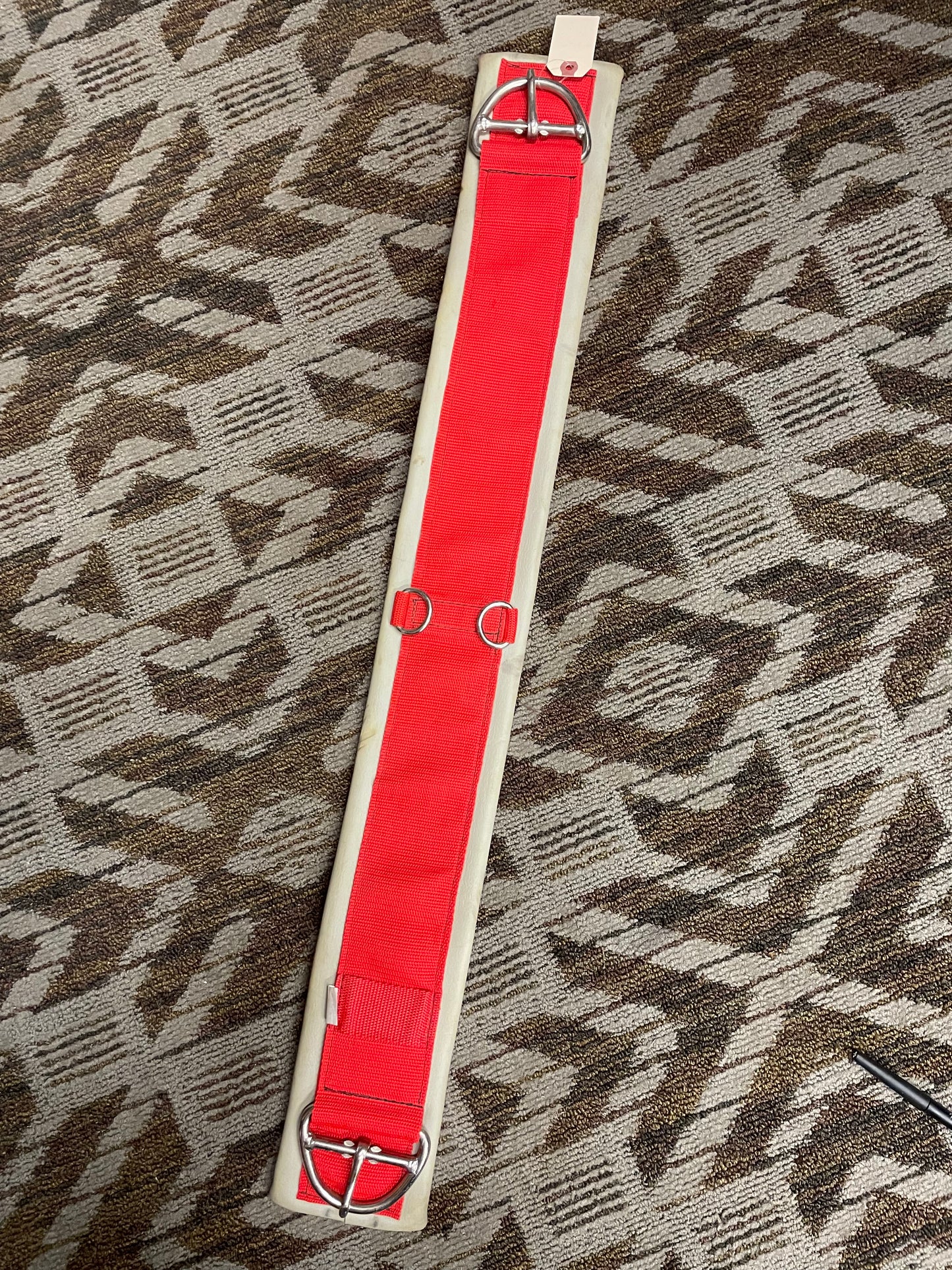 Red & White Neoprene Cinch - 34”