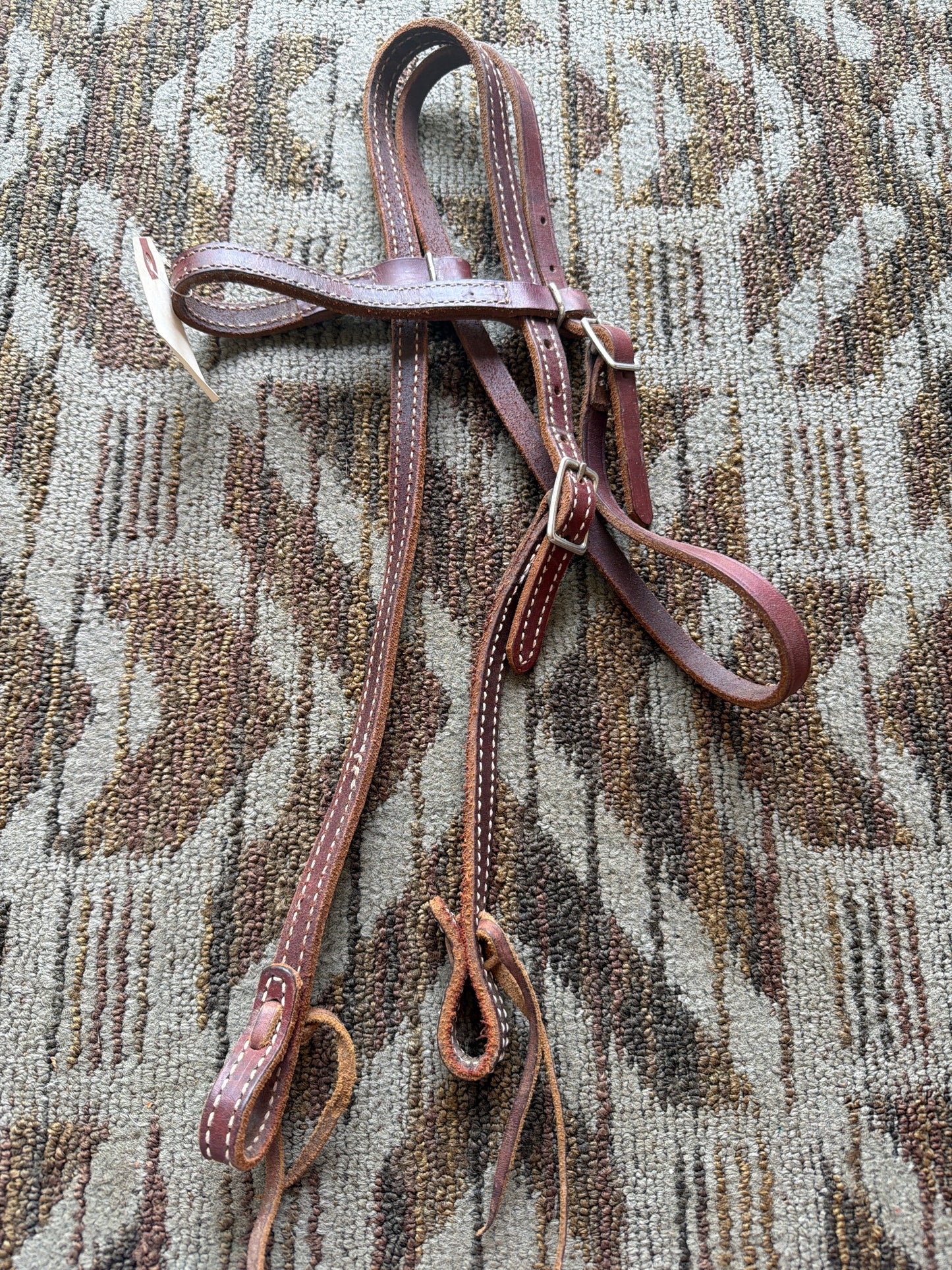 Stitched Leather Headstall